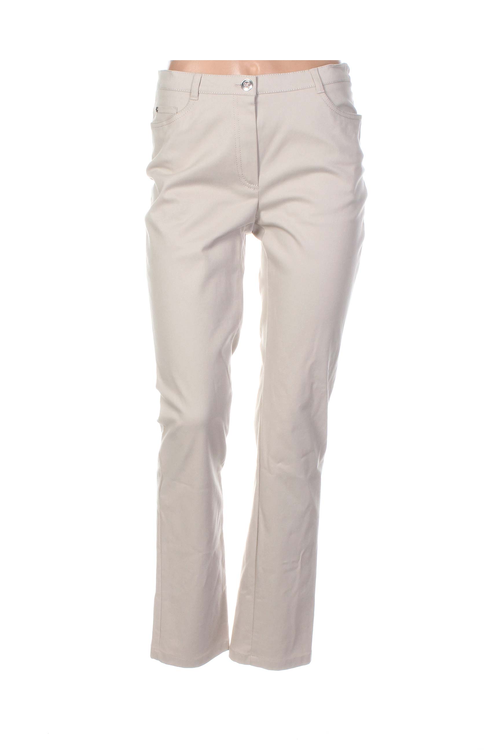 Pantalon tiesi kirpimas normala dydis bežinis WEINBERG moteris