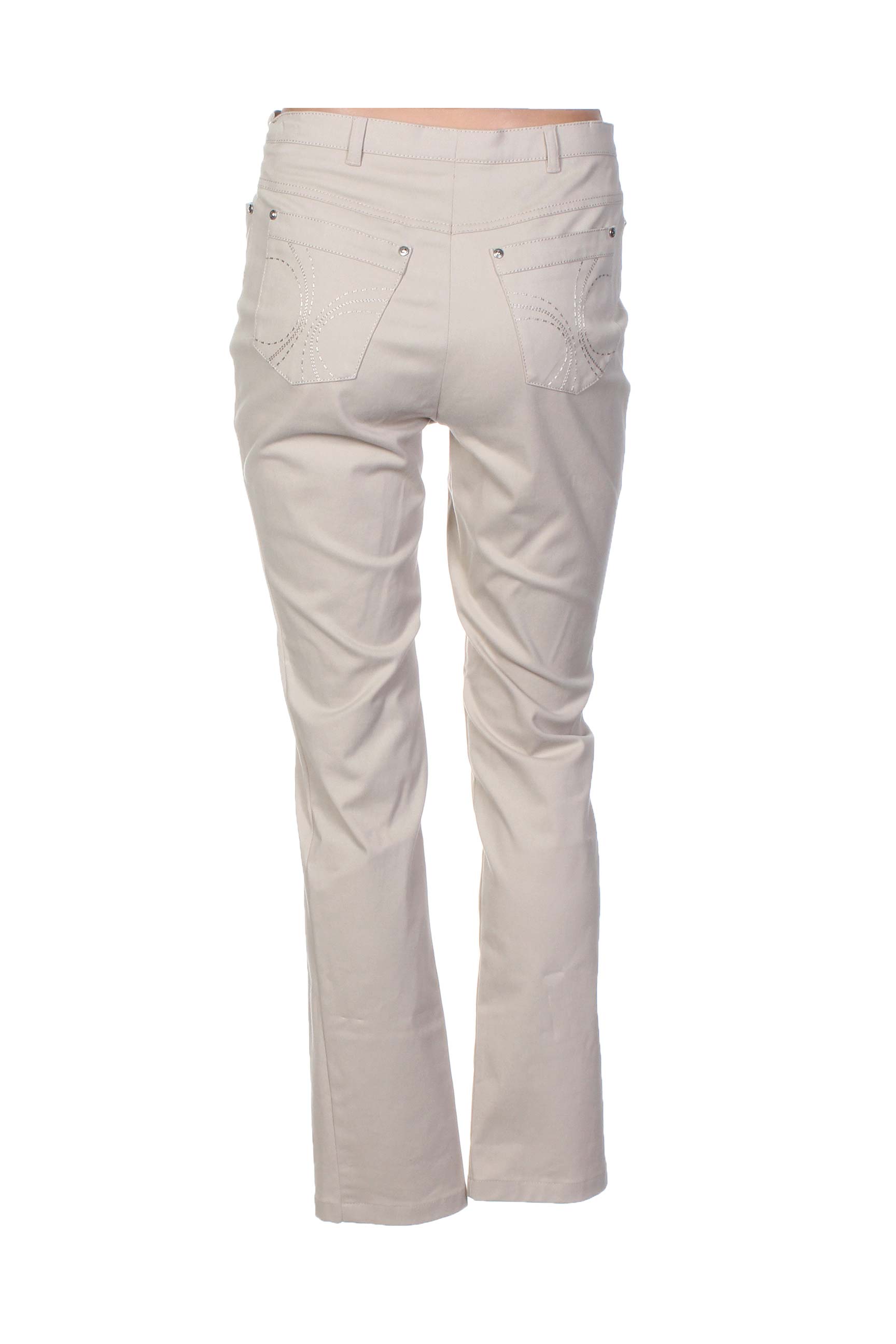 Pantalon tiesi kirpimas normala dydis bežinis WEINBERG moteris
