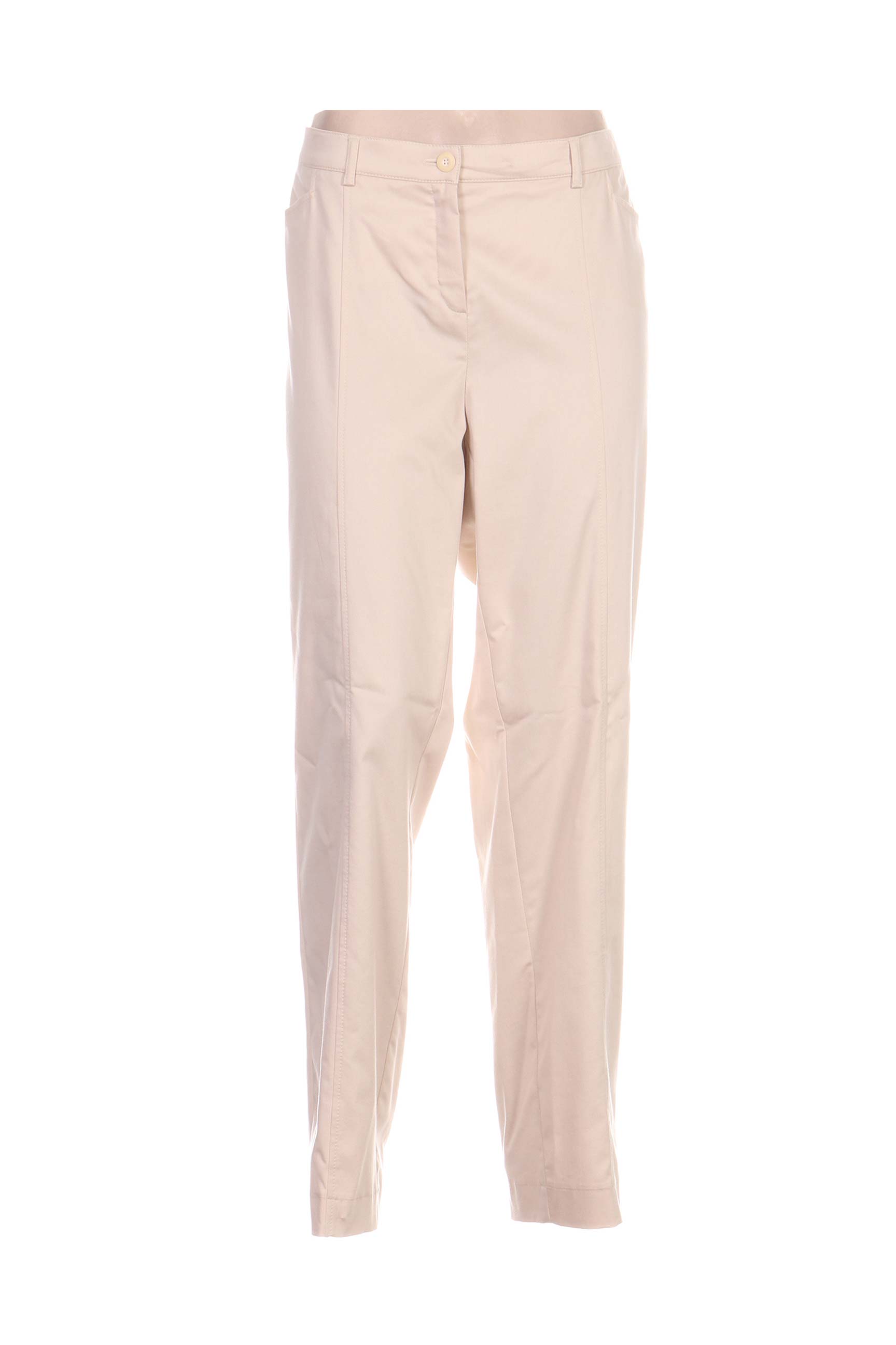 Pantalon tiesi kirpimas normala dydis bežinis FRANK WALDER moteris