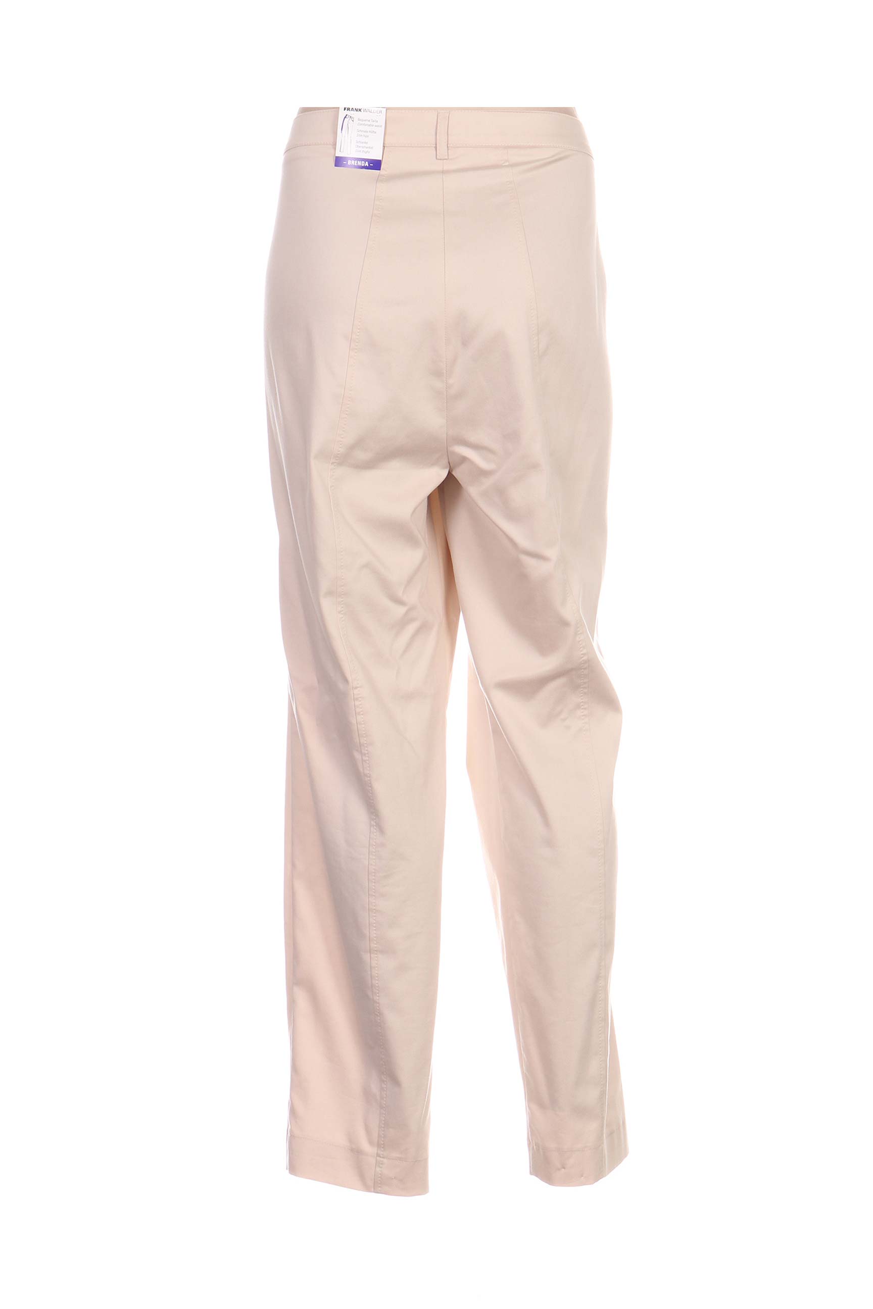 Pantalon tiesi kirpimas normala dydis bežinis FRANK WALDER moteris