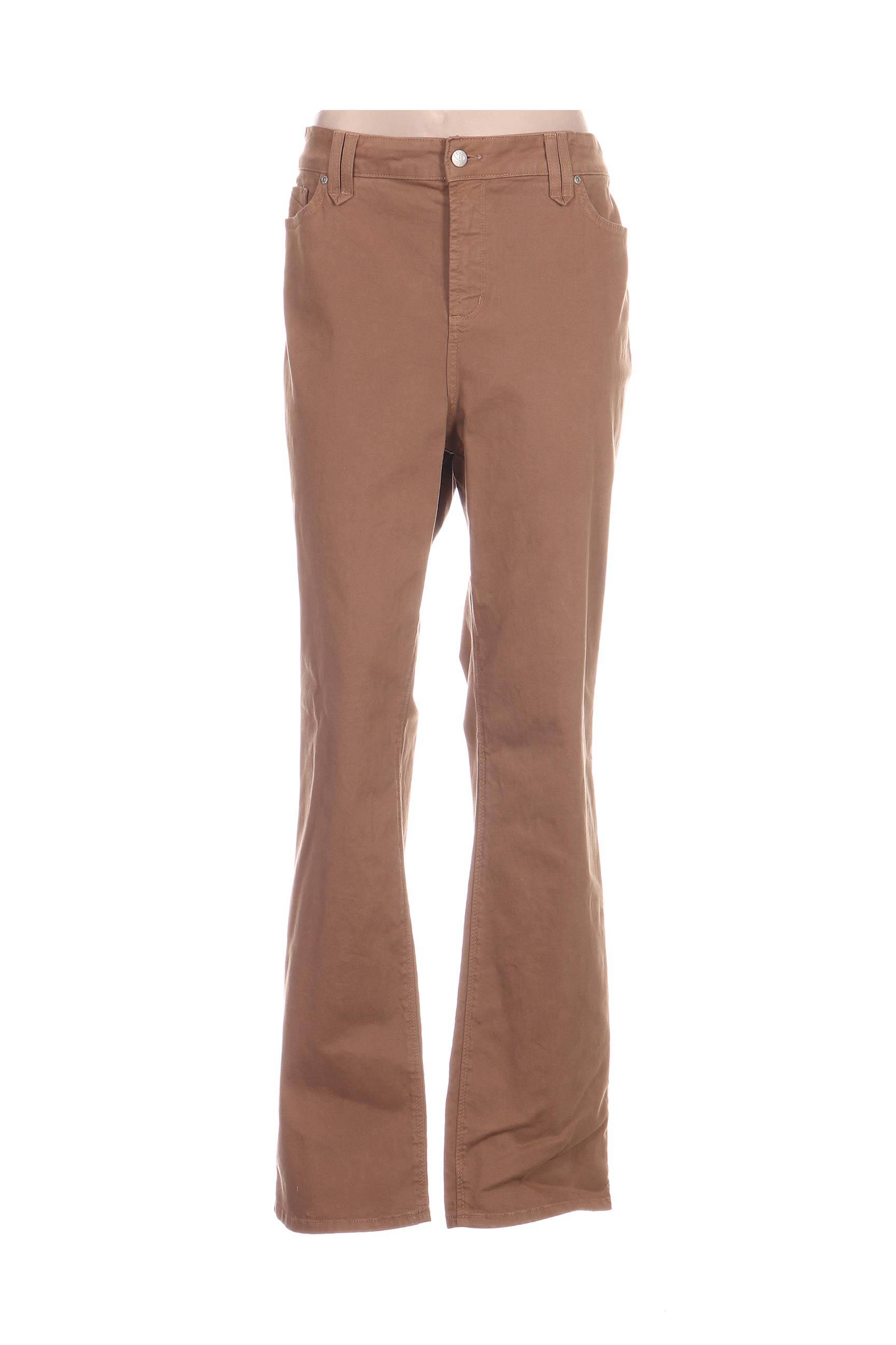 Pantalon kišenės normala dydis rudas NYDJ moteris