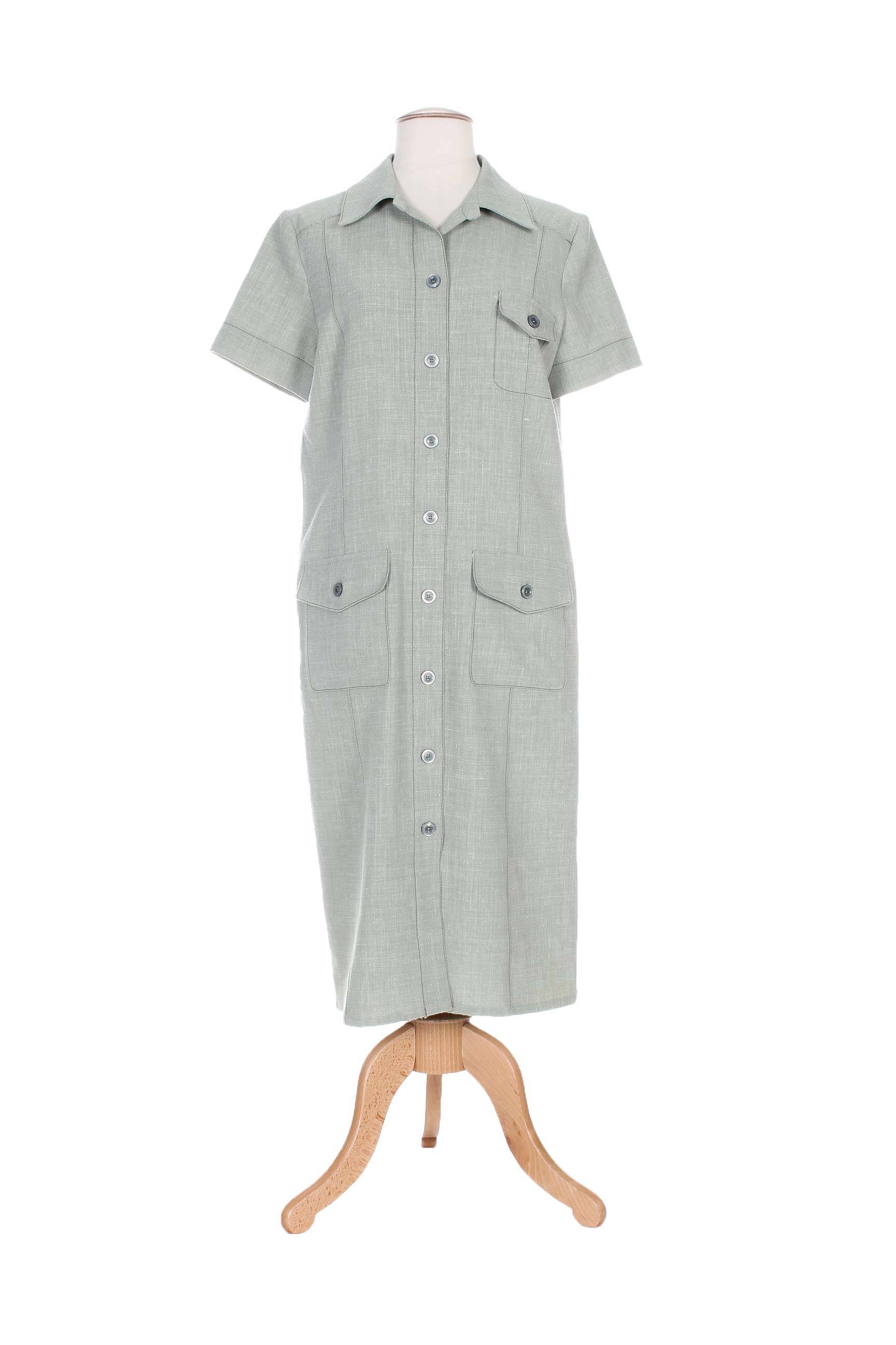 Pusilgių suknelė trumpas rankovės trumpas rankovės žalias WEINBERG moteris
