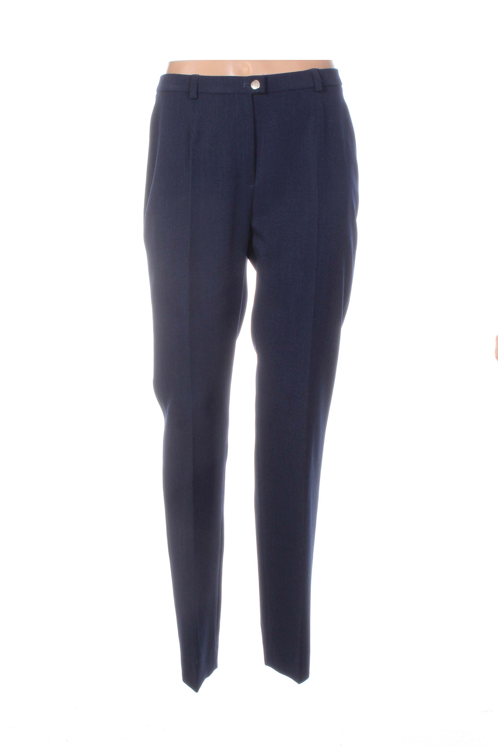 Pantalon uždarymas su užtrauktuku po mygtuku uždengimu mėlyna WEINBERG moteris
