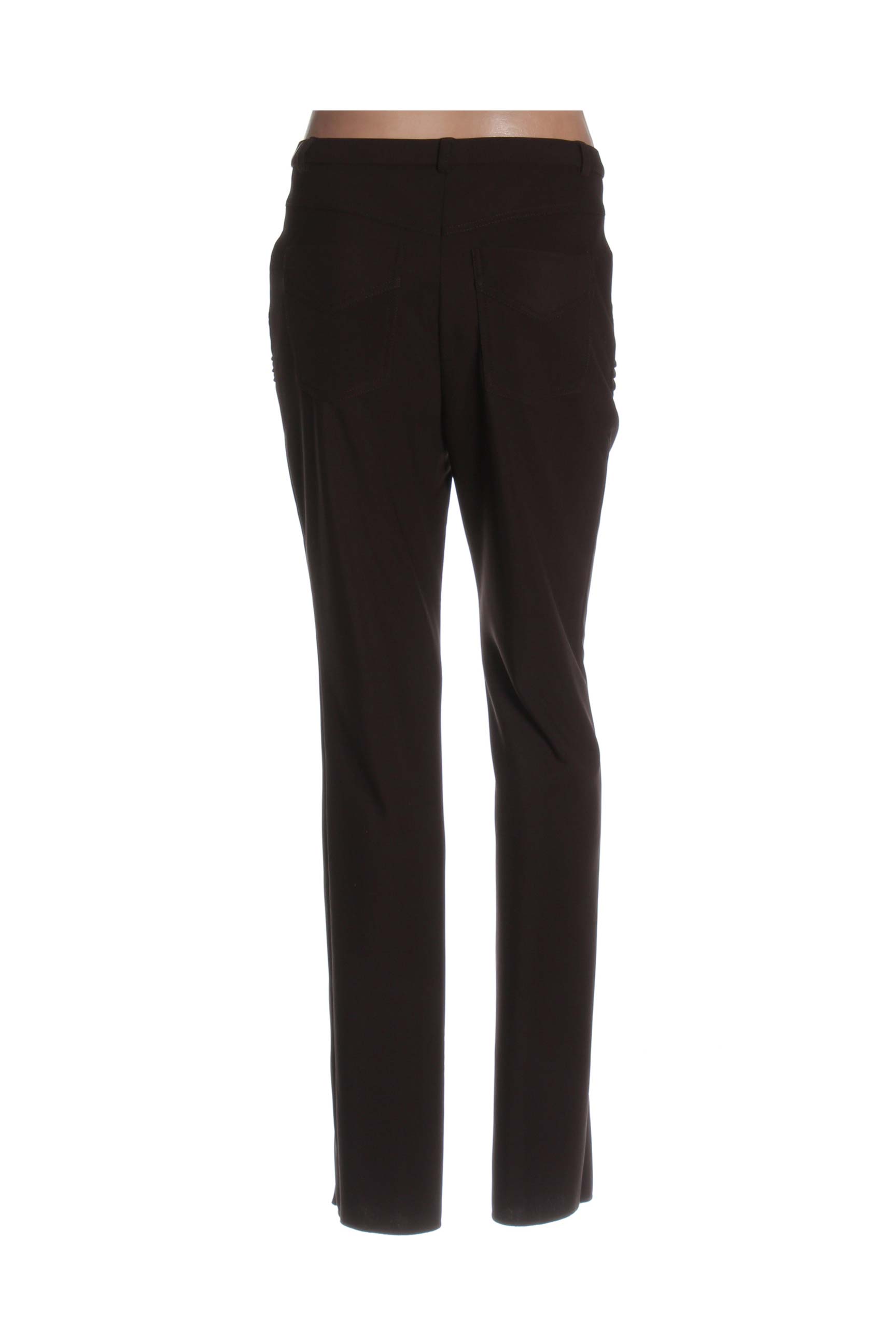 Pantalon tiesi kirpimas normala dydis rudas PAUPORTÉ moteris