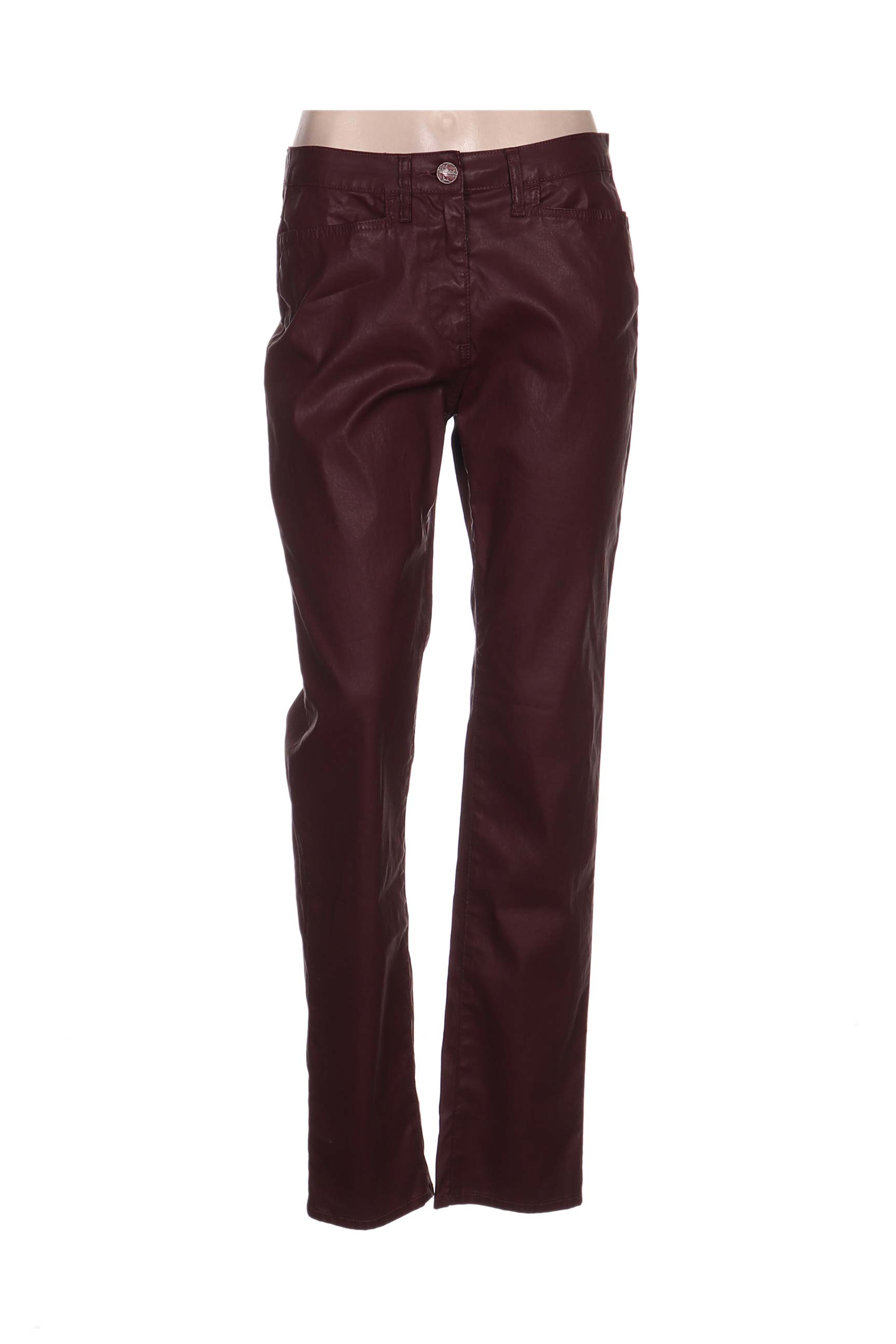Pantalon dengtas audinys normala dydis raudona PAUPORTÉ moteris
