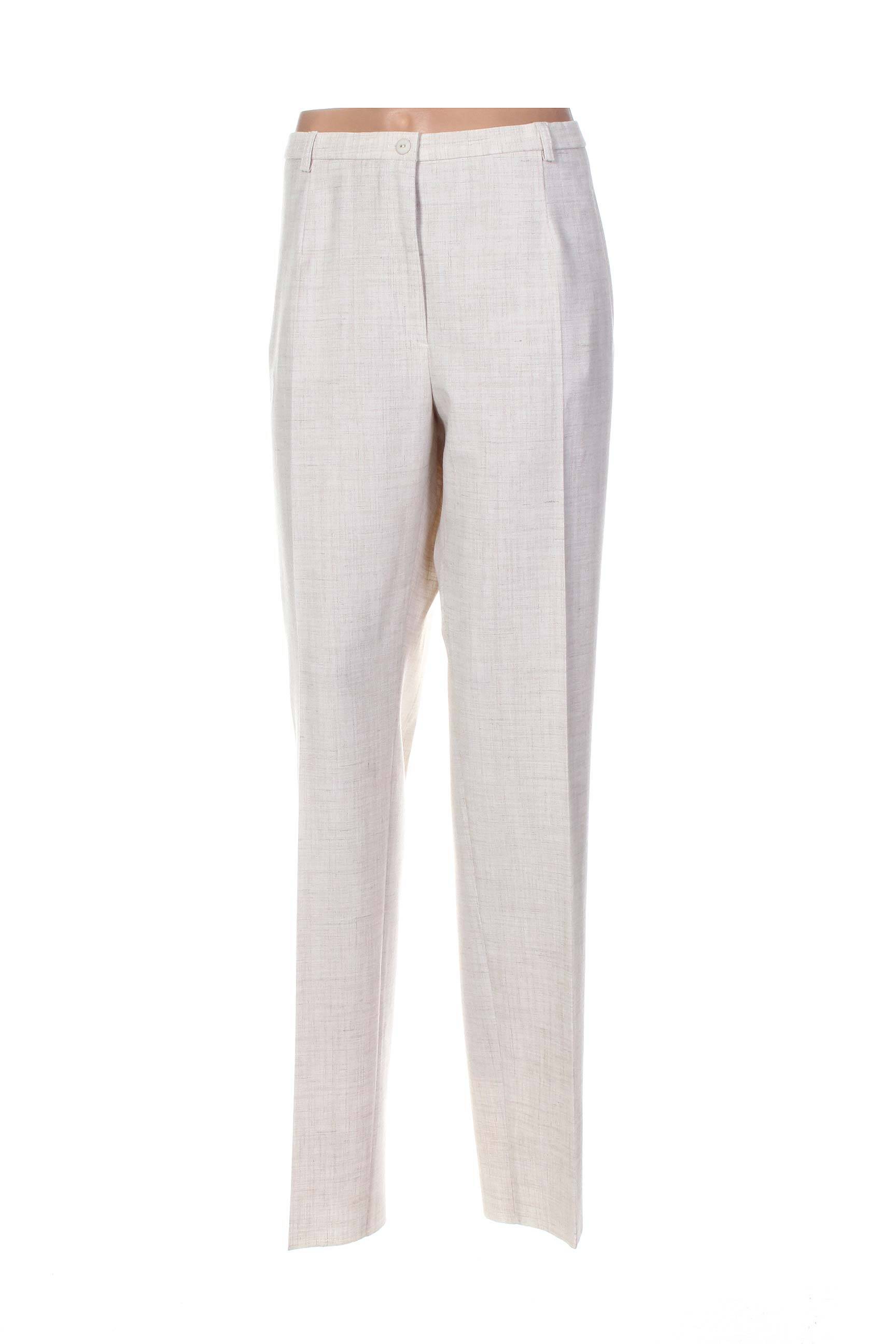 Pantalon tiesi kirpimas normala dydis bežinis PAUPORTÉ moteris
