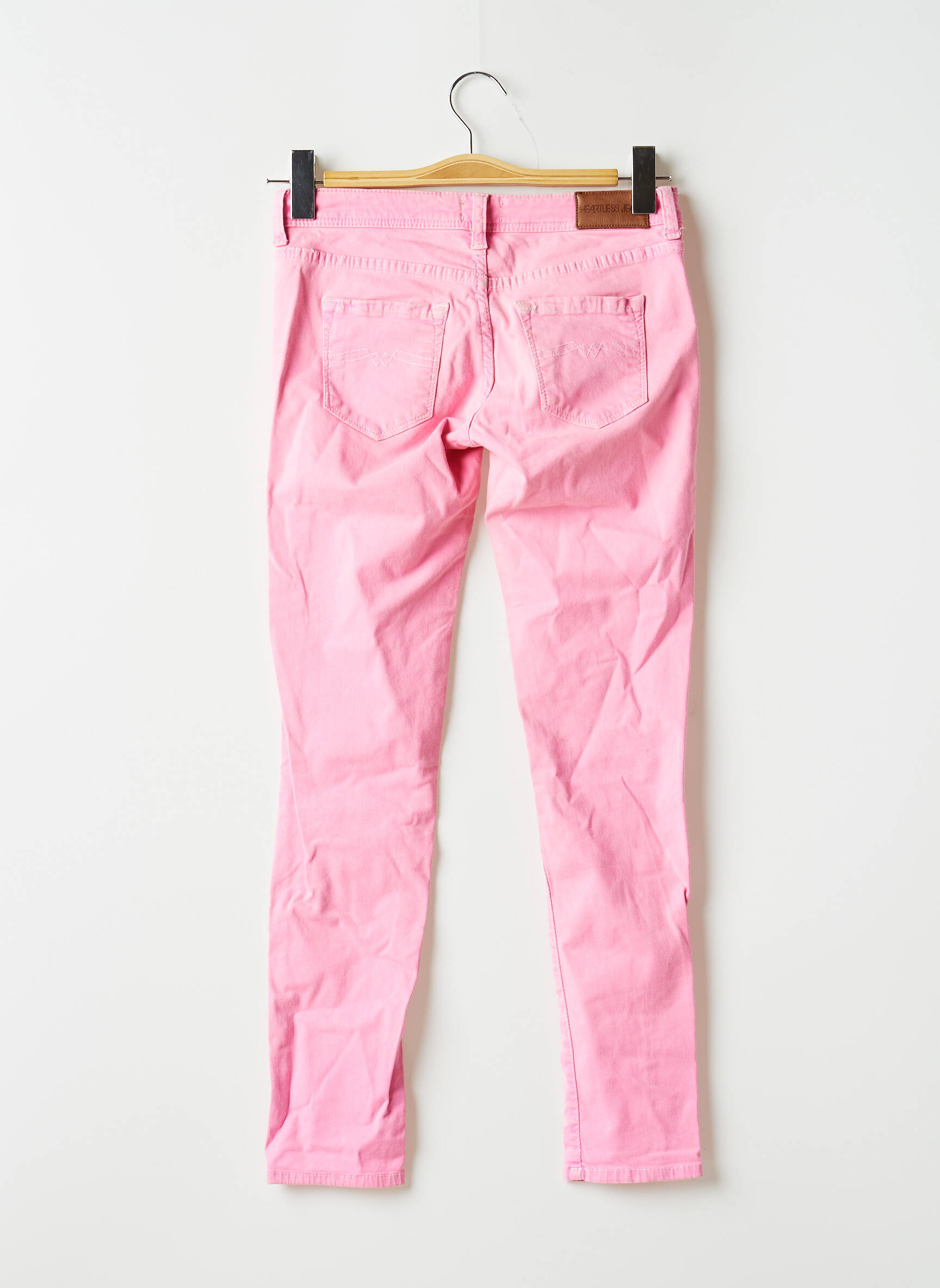 Lieknos kelnės maža dydžio maža dydžio rožinė HEARTLESS JEANS moteris
