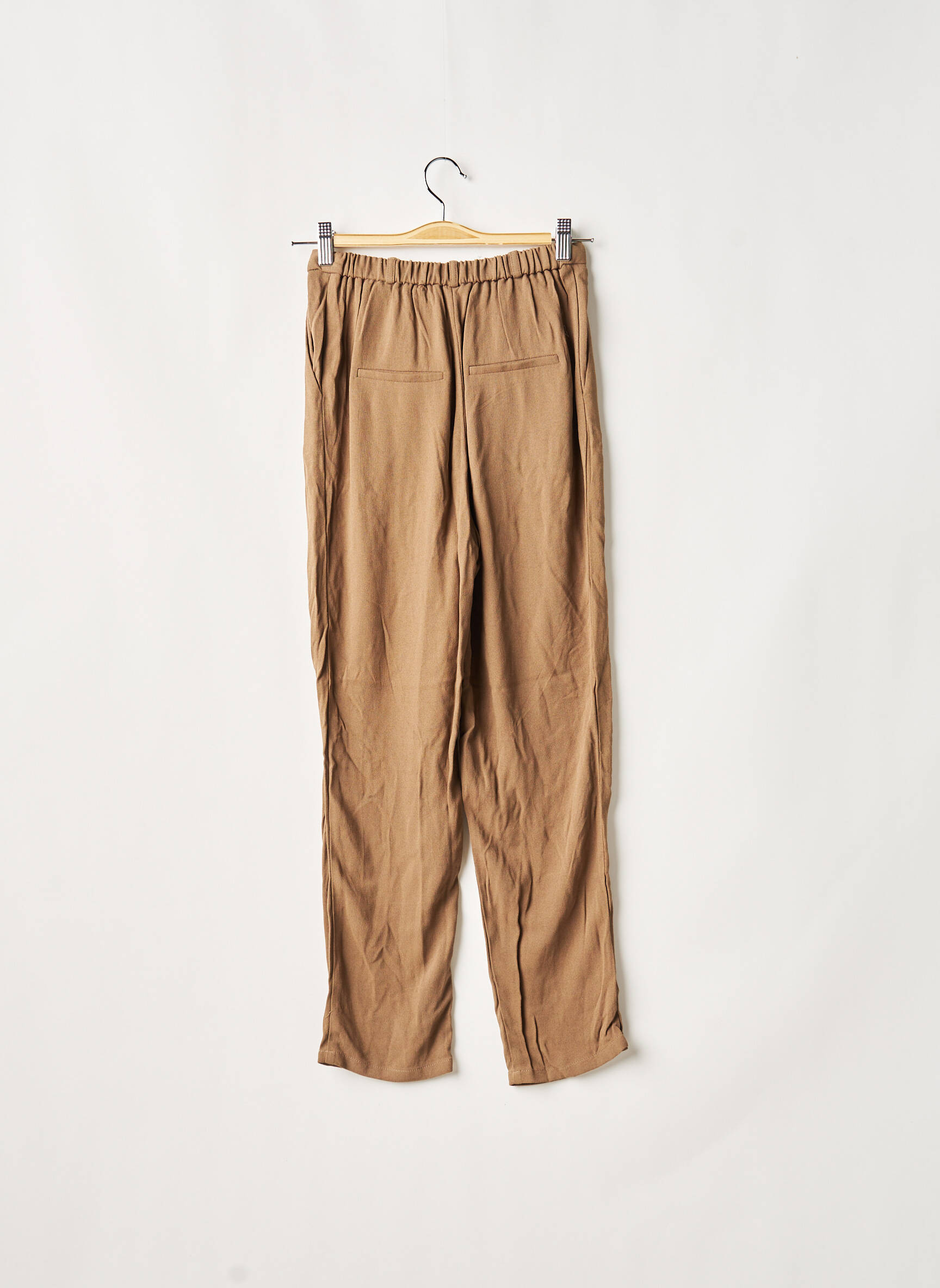 Chino kelnė uždarymas su užtrauktuku po mygtuku uždengimu normala dydis rudas AMERICAN VINTAGE moteris