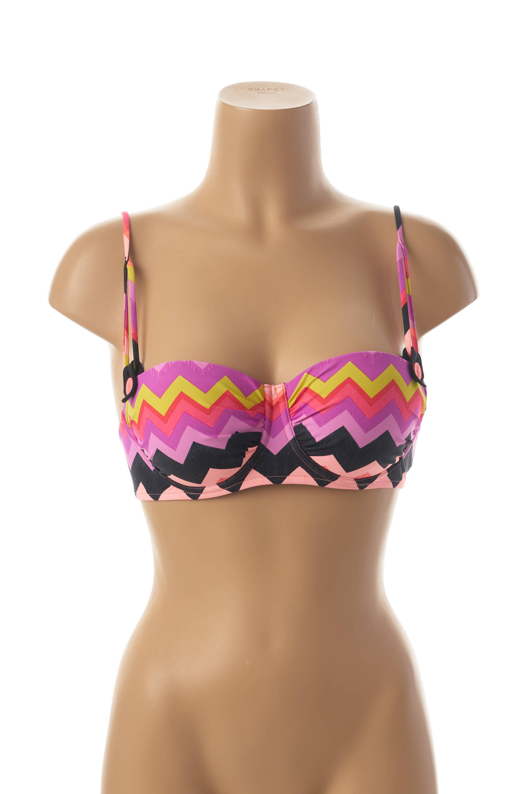 Maudymosi viršūnė tamprumas push-up liemenėlė su aukštu palaikymu rožinė SEAFOLLY moteris