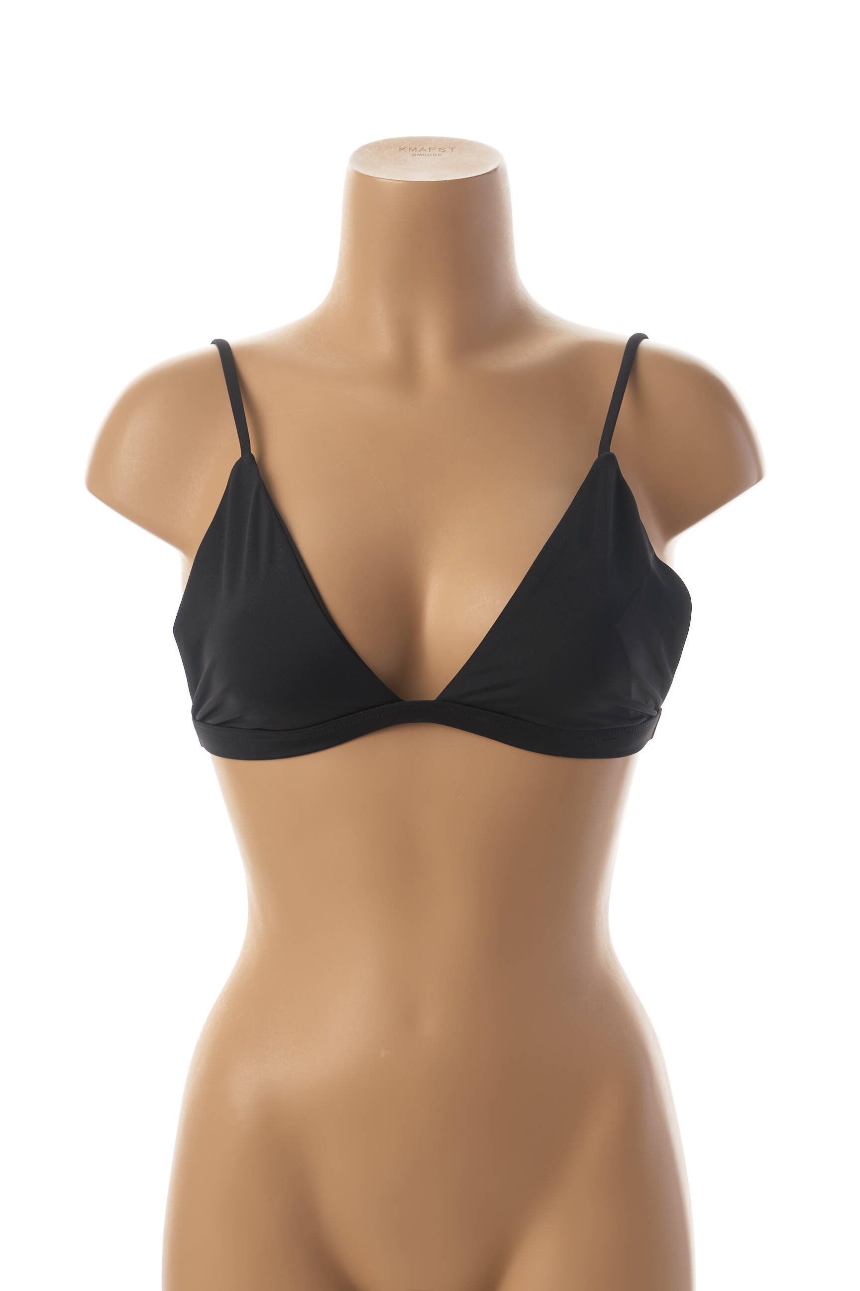 Maudymosi viršūnė tamprumas juodas MON PETIT BIKINI moteris