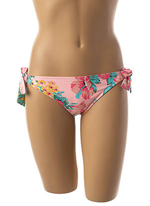 Maudymosi kelnaitės gėlių raštas bikini rožinė RIP CURL moteris