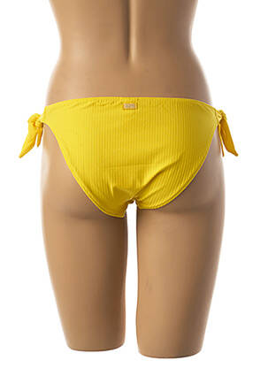 Maudymosi kelnaitės užsegimas su raišteliais bikini geltona BANANA MOON moteris