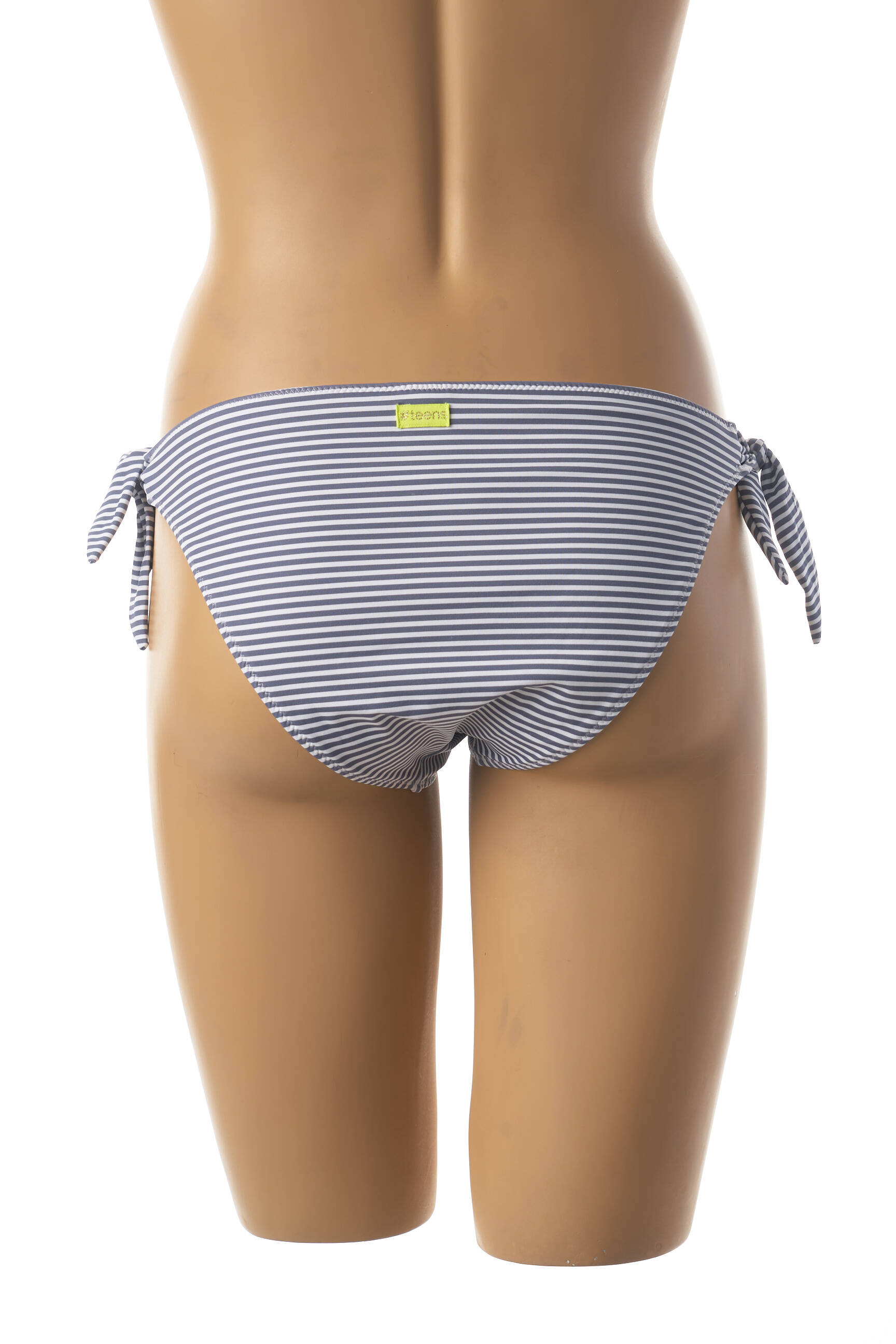 Maudymosi kelnaitės užsegimas su raišteliais bikini mėlyna BANANA MOON moteris