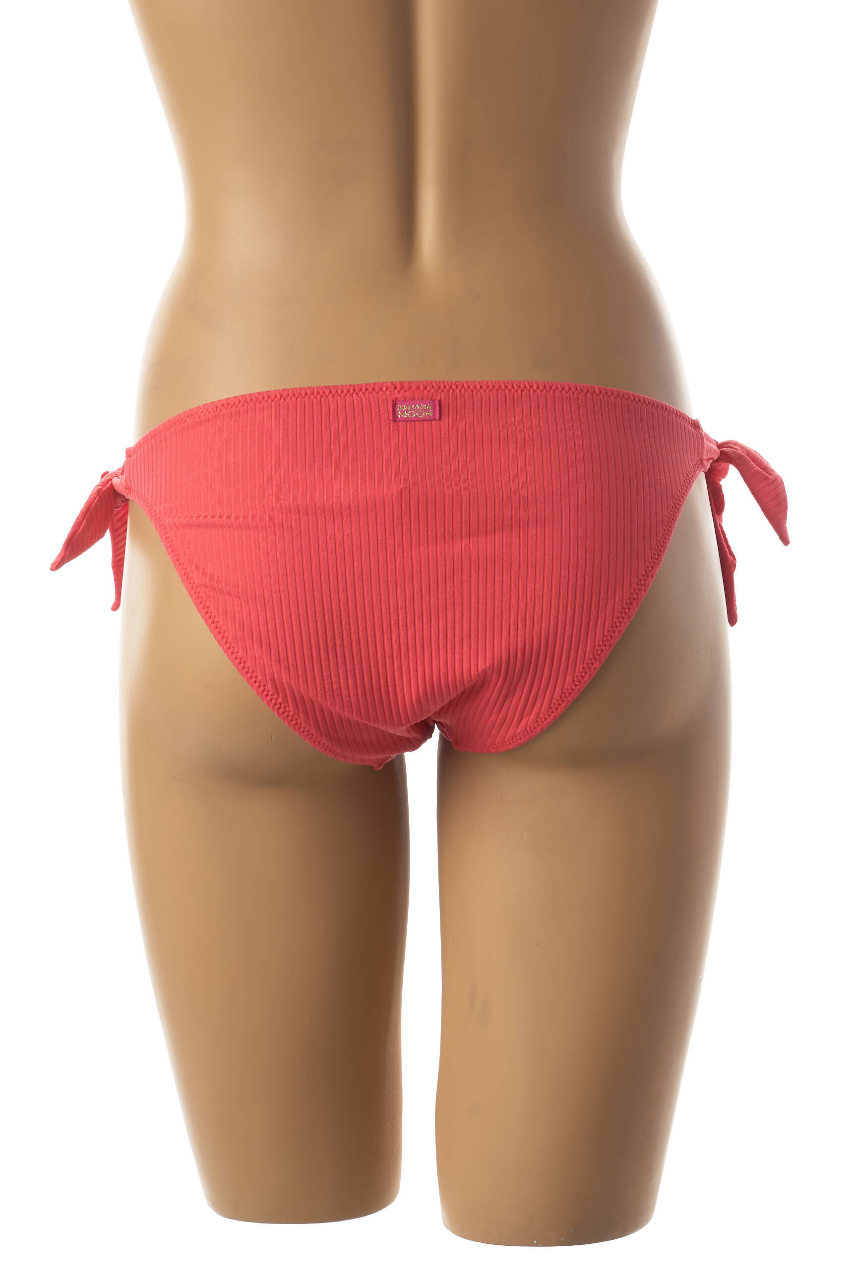 Maudymosi kelnaitės užsegimas su raišteliais bikini raudona BANANA MOON moteris