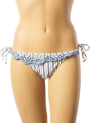 Maudymosi kelnaitės užsegimas su raišteliais bikini baltas SEAFOLLY moteris