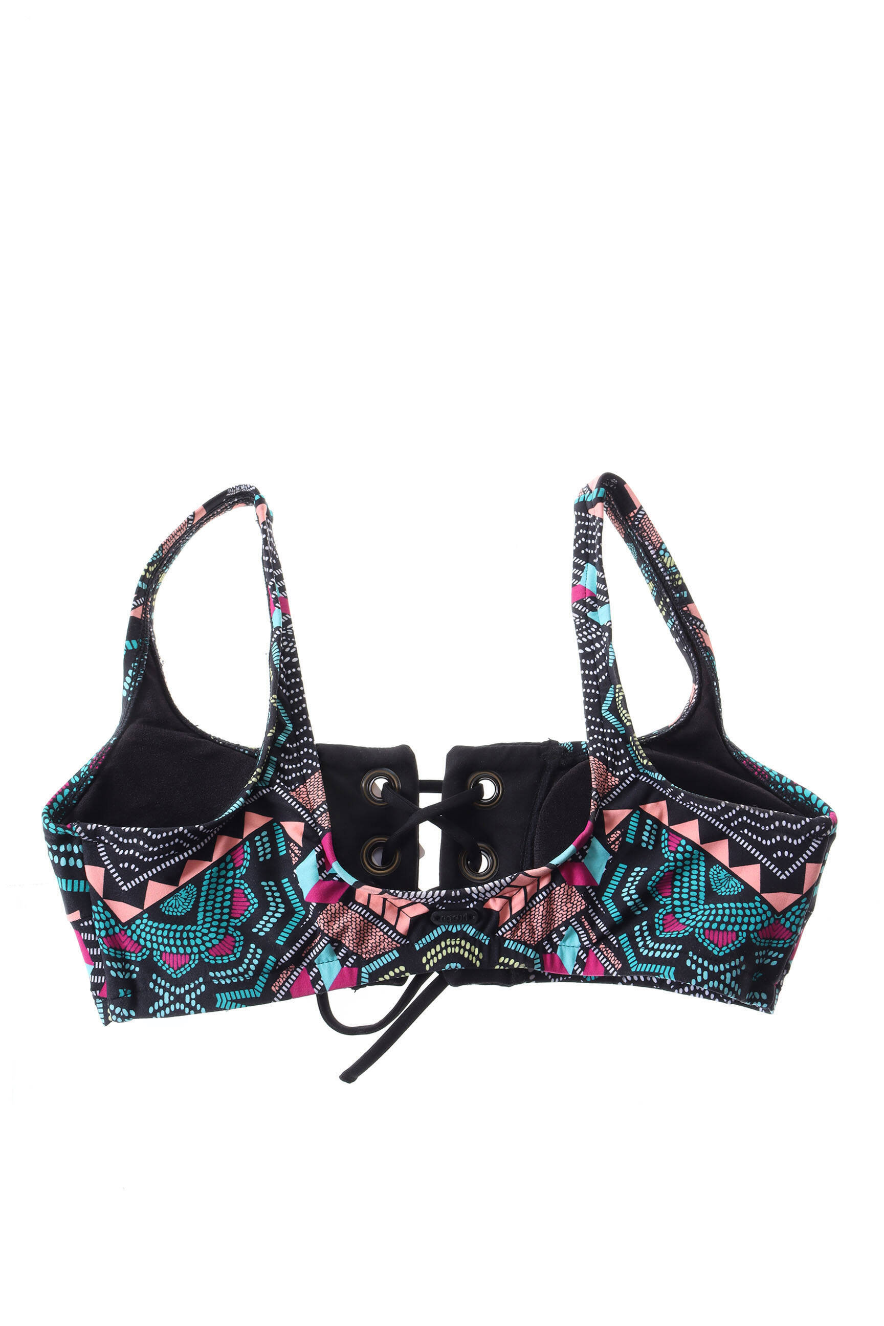 Maudymosi viršūnė tamprumas liemenėlė su išimamu putų paminkštinimu juodas RIP CURL moteris
