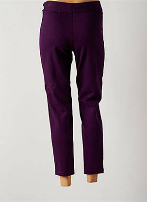 Jegging jersey audinys aukšta talija violetinis QUATTRO moteris