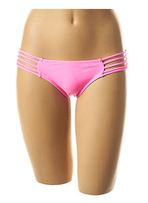 Maudymosi kelnaitės satino audinys kelnaitės rožinė MON PETIT BIKINI moteris