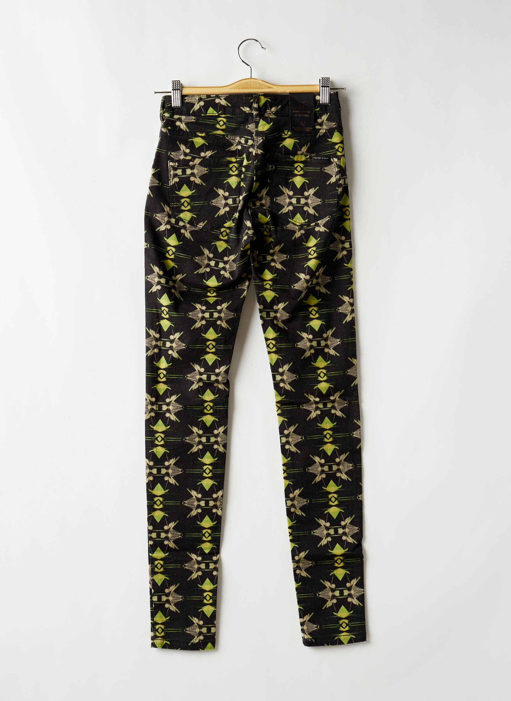 Lieknos kelnės aukšta talija aukšta talija juodas MAISON SCOTCH moteris