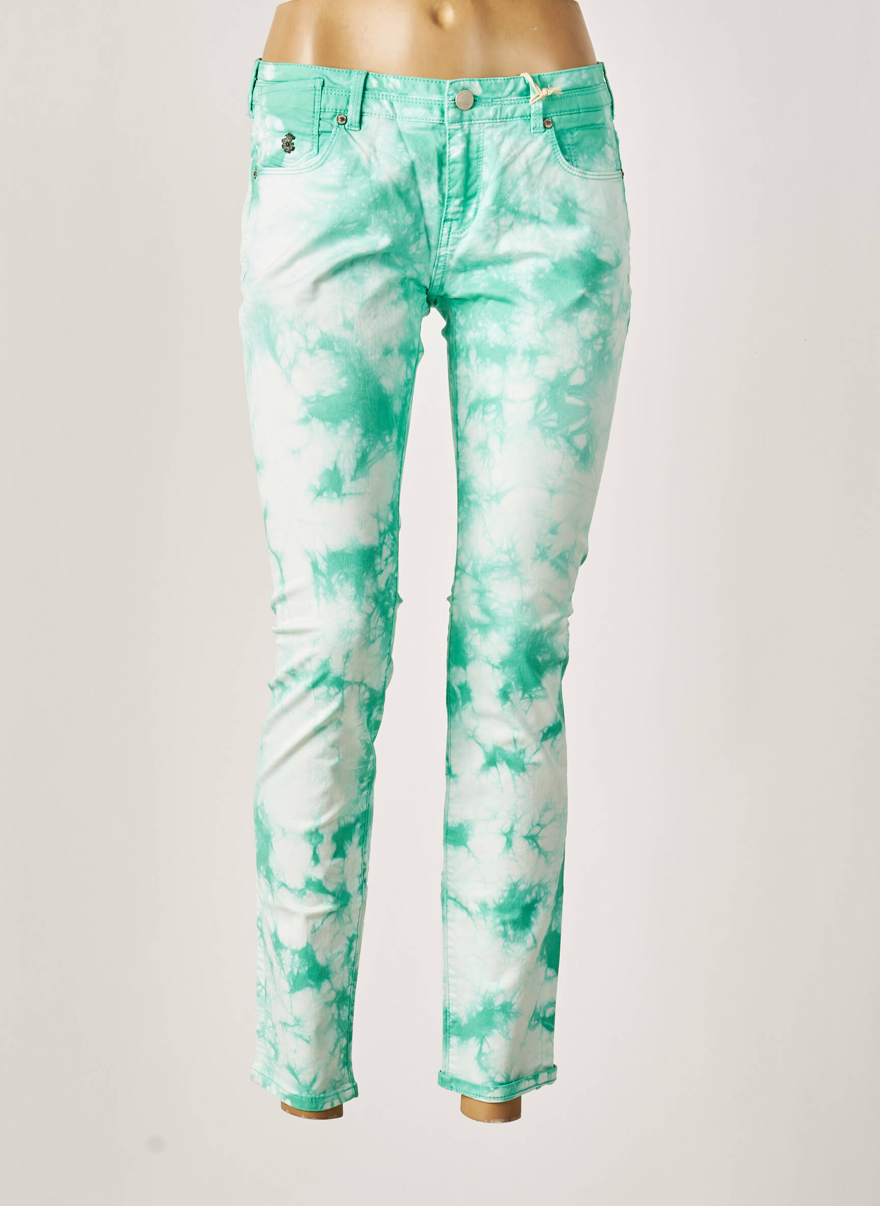 7/8 kelnės tamprumas maža dydžio žalias MAISON SCOTCH moteris