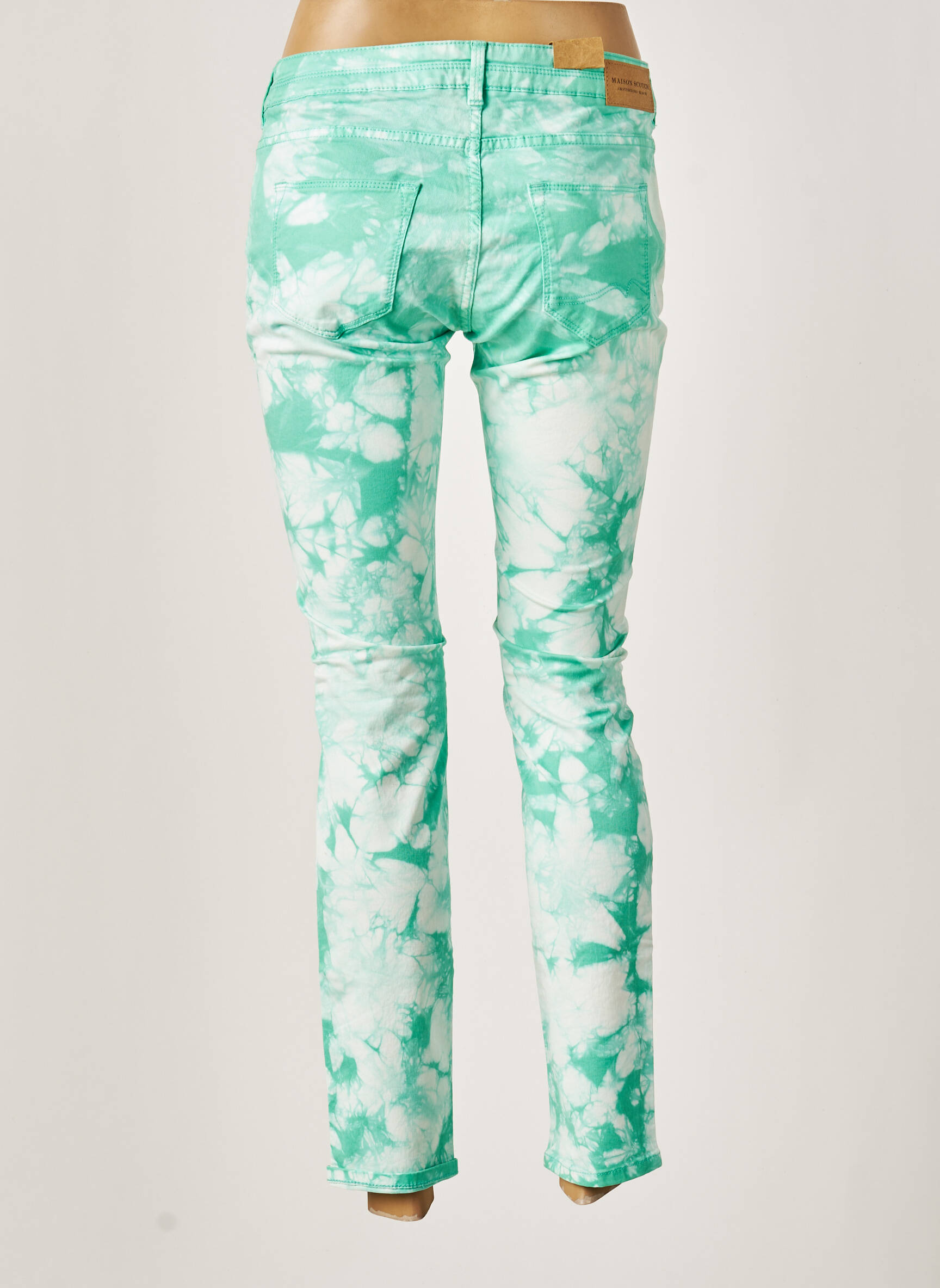 7/8 kelnės tamprumas maža dydžio žalias MAISON SCOTCH moteris