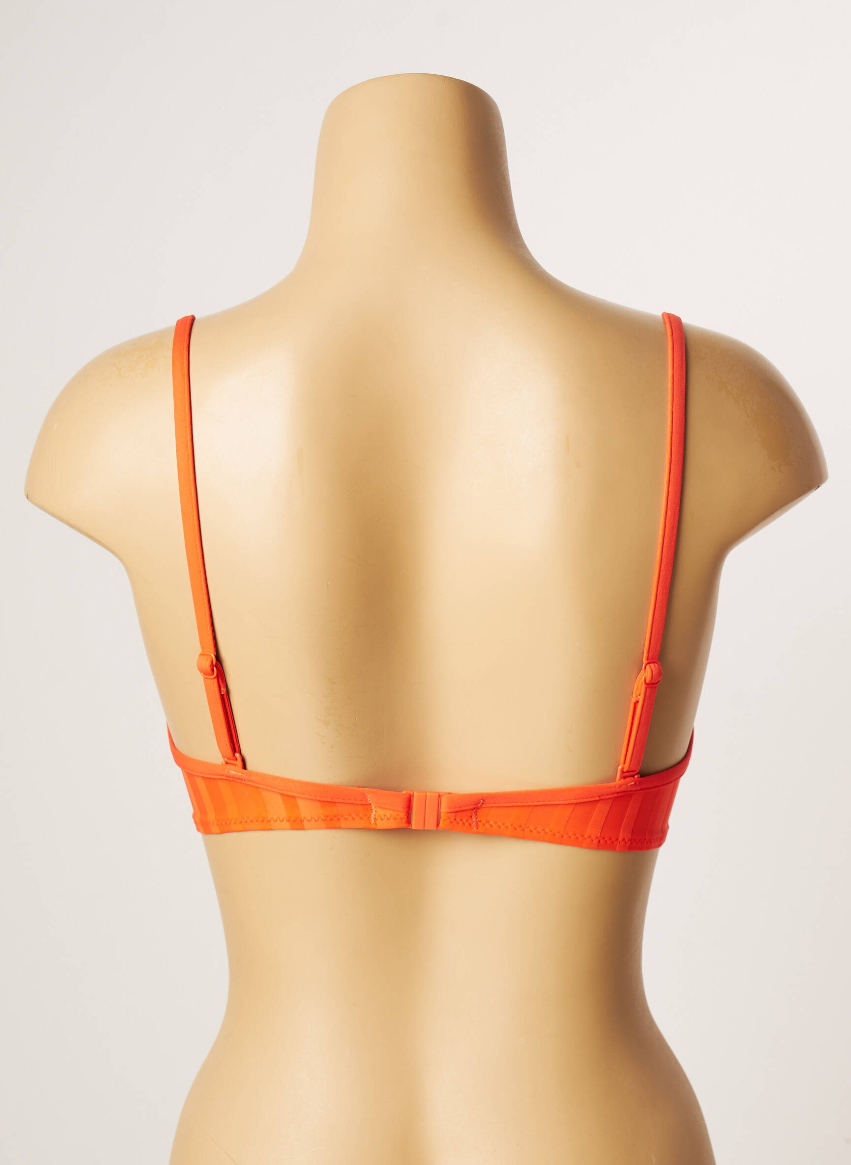 Maudymosi viršūnė tamprumas push-up liemenėlė su aukštu palaikymu oranžinė CHERRY BEACH moteris