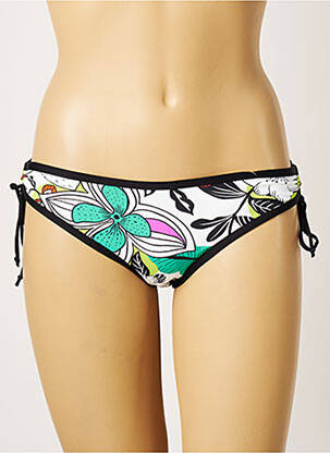 Maudymosi kelnaitės gėlių raštas bikini baltas CHERRY BEACH moteris