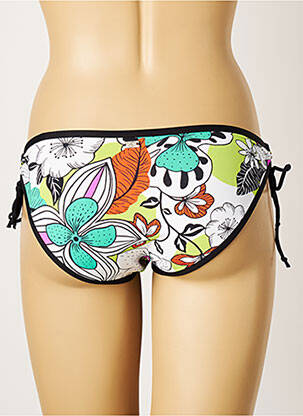 Maudymosi kelnaitės gėlių raštas bikini baltas CHERRY BEACH moteris