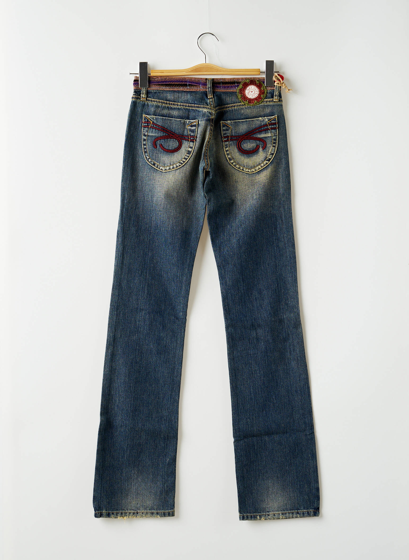 Bootcut džinsai denimo pasirinkimas maža dydžio mėlyna TAKE TWO moteris