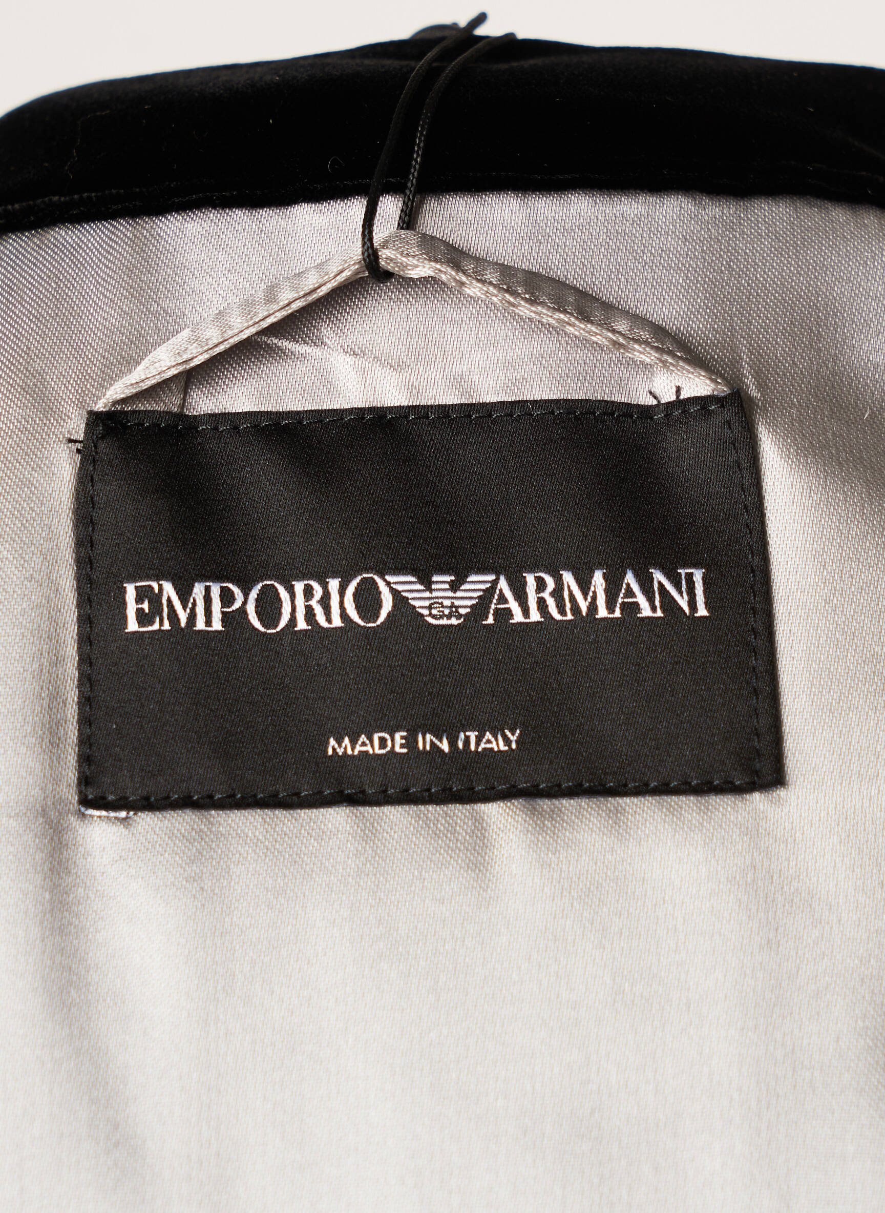 Ilgas paltas tiesi kirpimas be gobtuvų mėlyna EMPORIO ARMANI moteris
