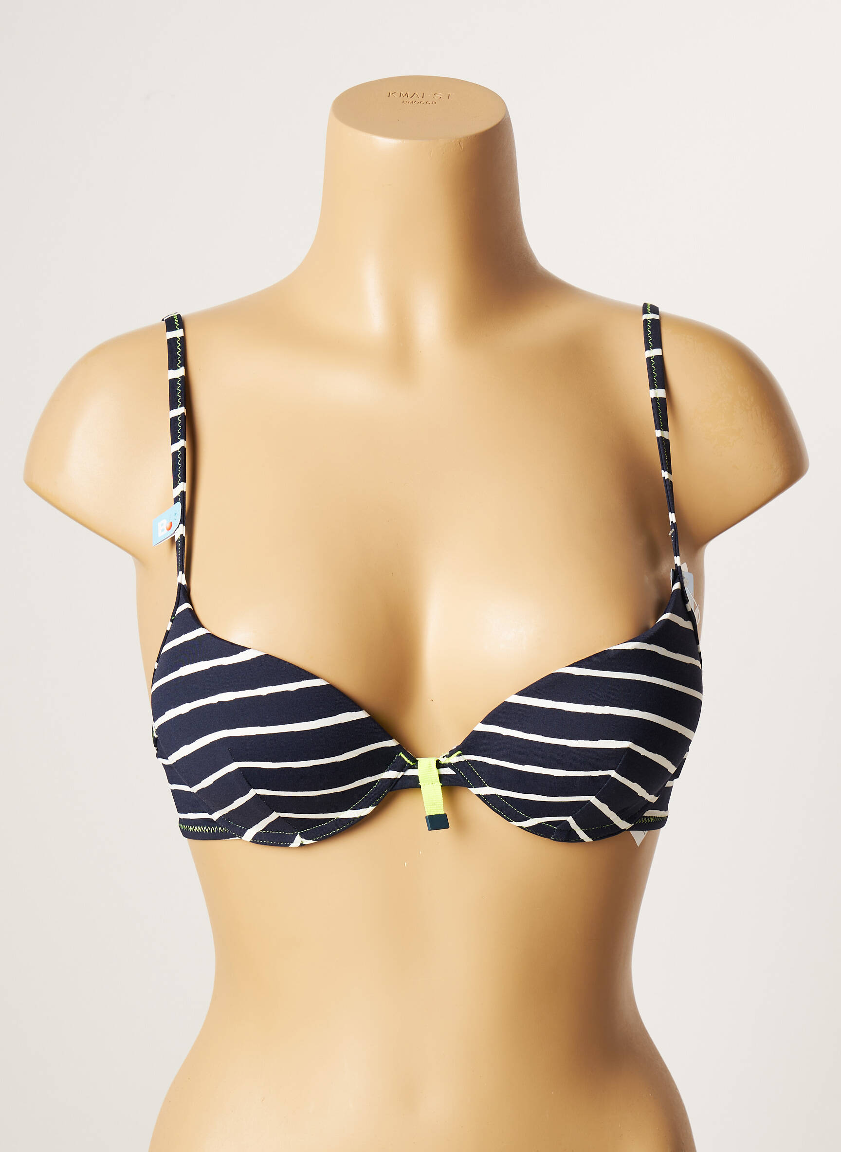 Liemenėlė push-up liemenėlė su aukštu palaikymu push-up liemenėlė su aukštu palaikymu mėlyna CHERRY BEACH moteris