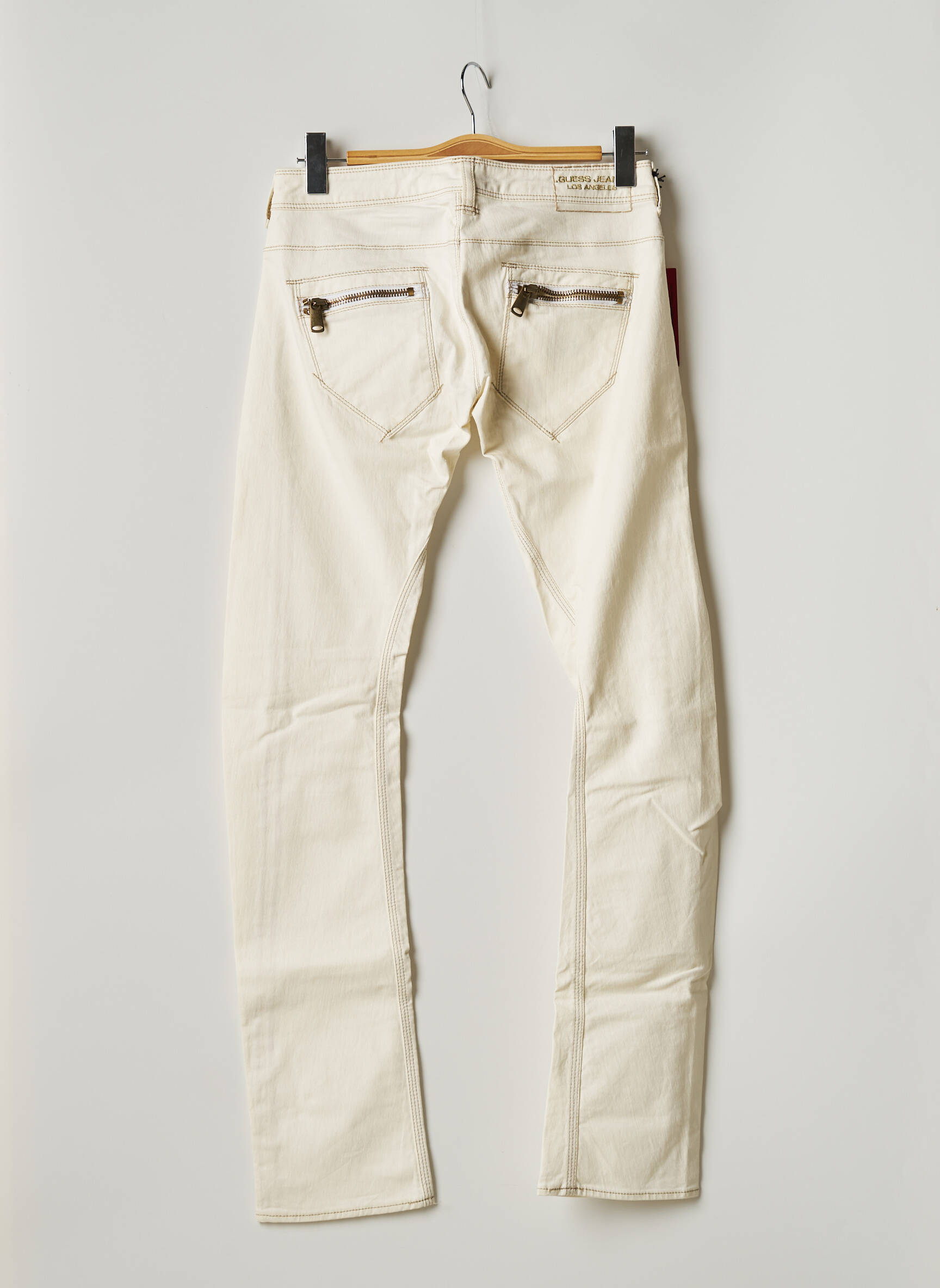 Lieknos kelnės maža dydžio maža dydžio bežinis GUESS JEANS moteris