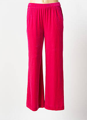 Platus kelnes kišenės aukšta talija rožinė KARMA KOMA moteris