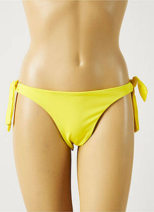 Maudymosi kelnaitės satino efektas bikini geltona MON PETIT BIKINI moteris