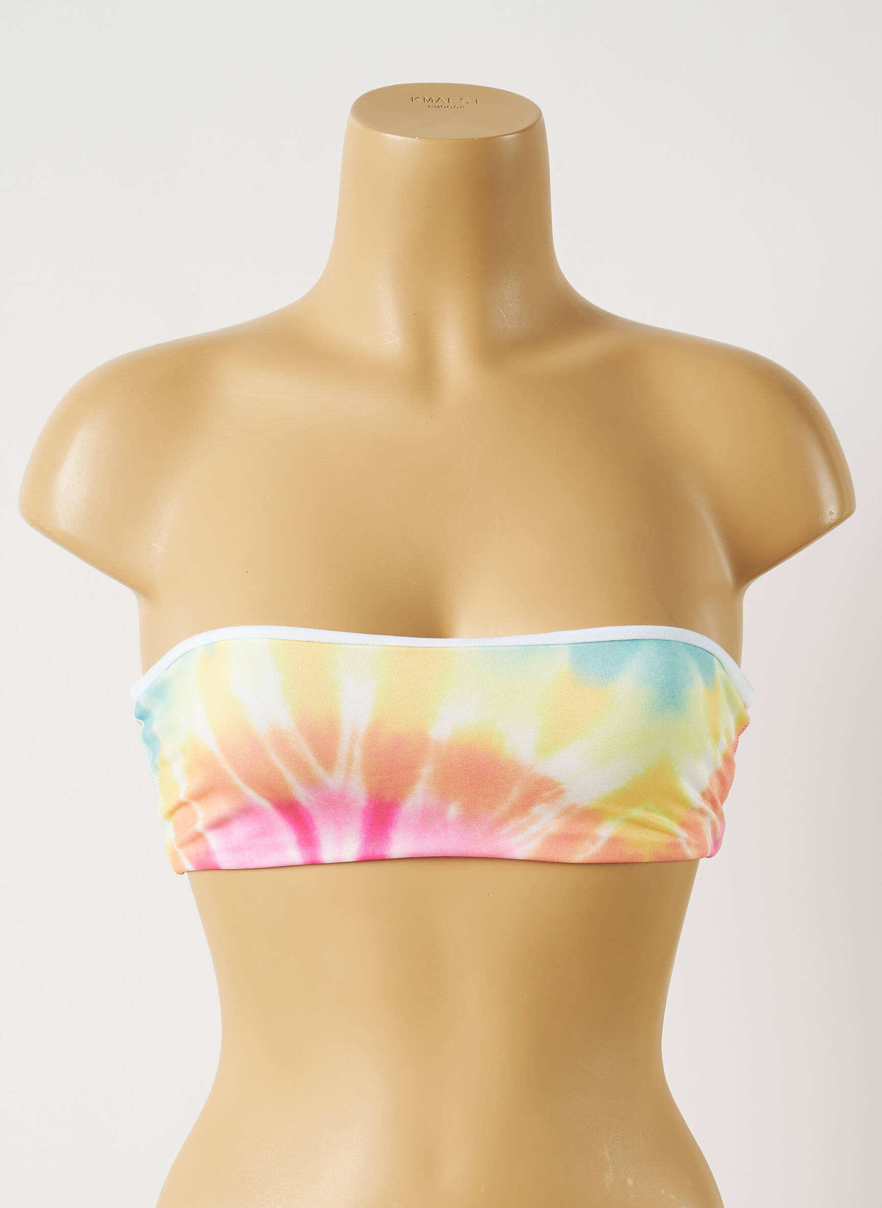 Maudymosi viršūnė tamprumas viršutinė juostelė rožinė MON PETIT BIKINI moteris
