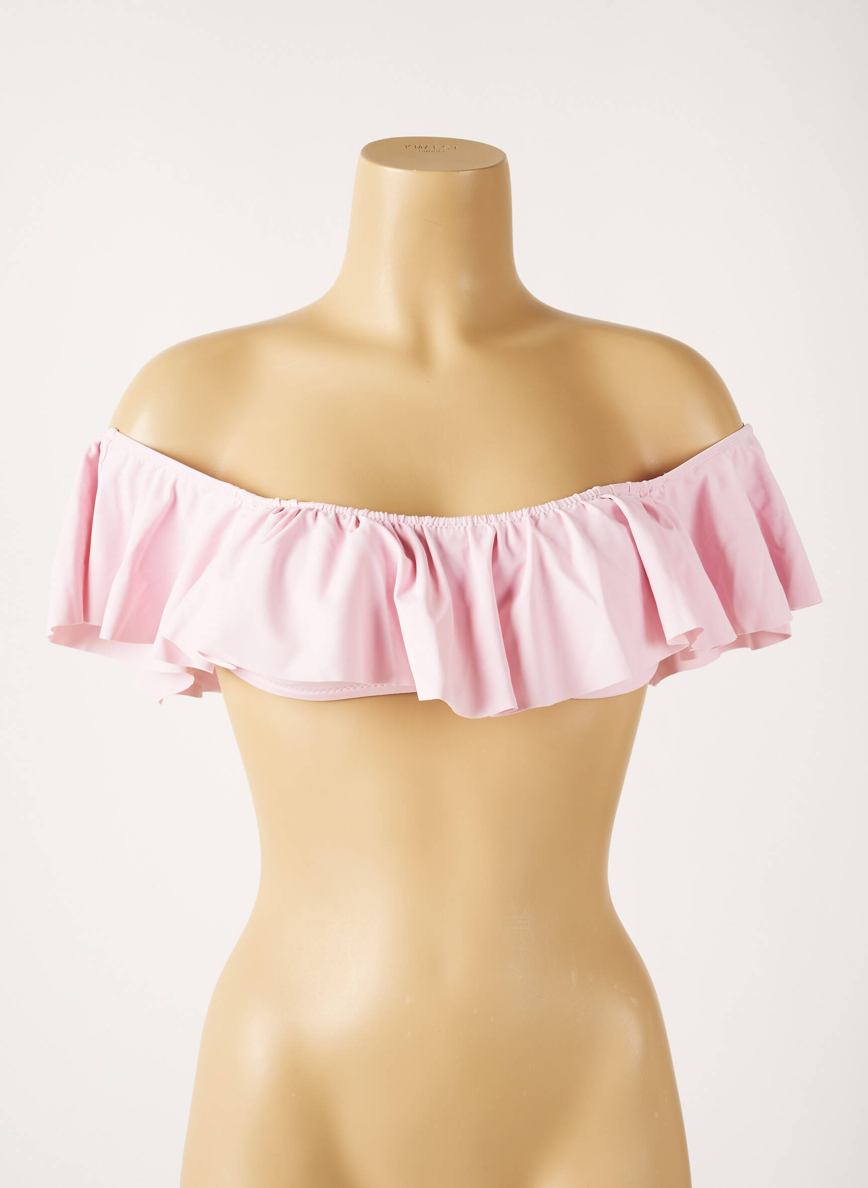 Maudymosi viršūnė tamprumas liemenėlė su išimamu putų paminkštinimu rožinė MON PETIT BIKINI moteris