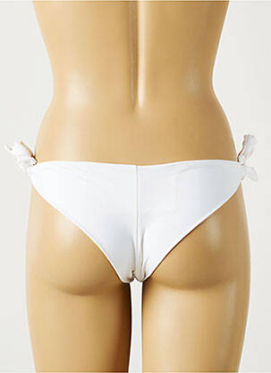 Maudymosi kelnaitės užsegimas su raišteliais bikini baltas MON PETIT BIKINI moteris