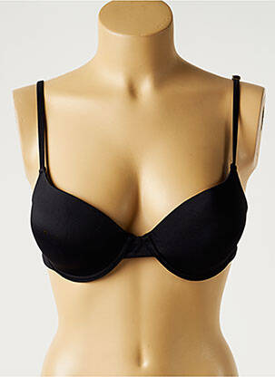 Maudymosi viršūnė tamprumas push-up liemenėlė su aukštu palaikymu juodas MON PETIT BIKINI moteris