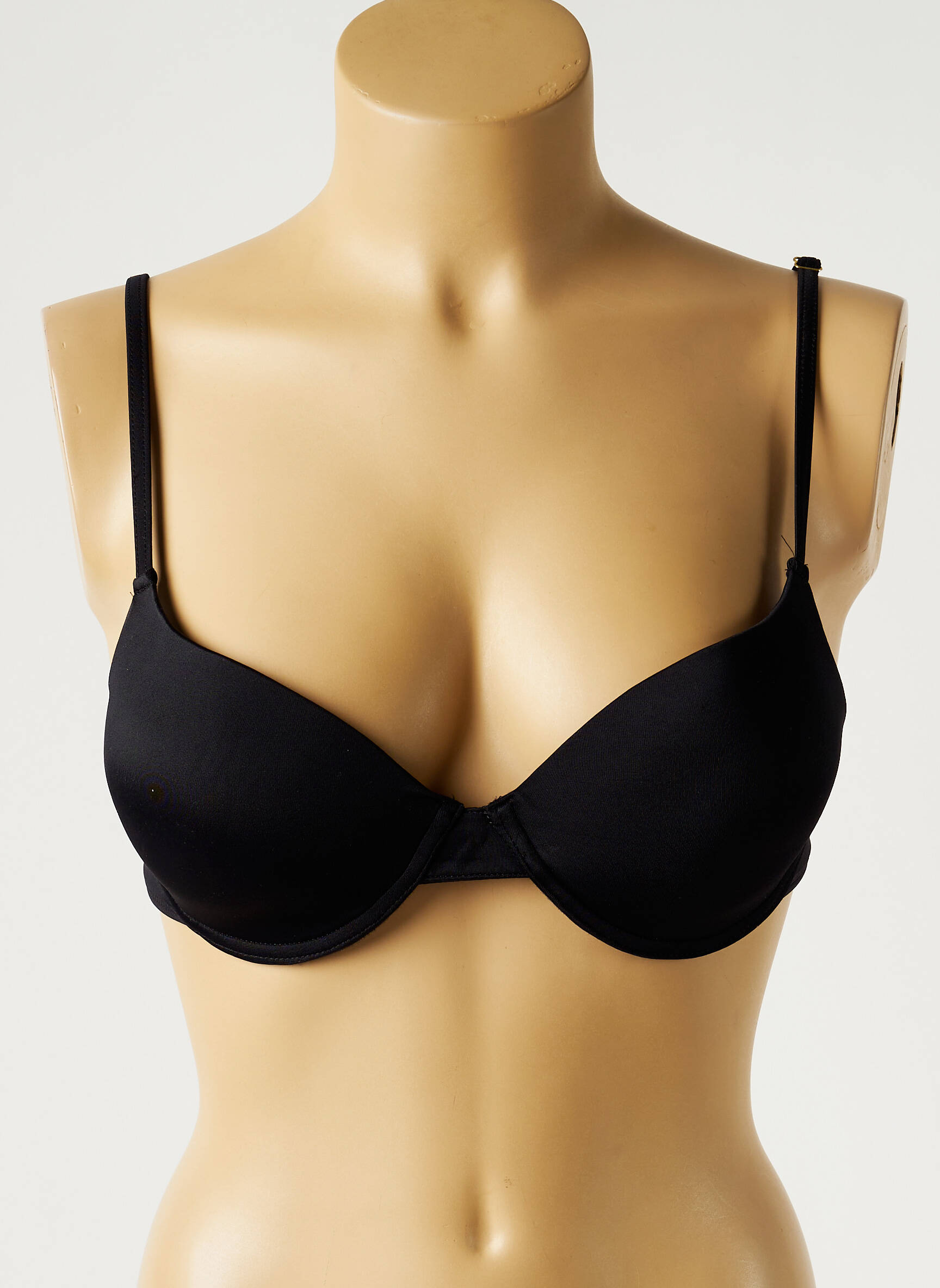 Maudymosi viršūnė tamprumas push-up liemenėlė su aukštu palaikymu juodas MON PETIT BIKINI moteris