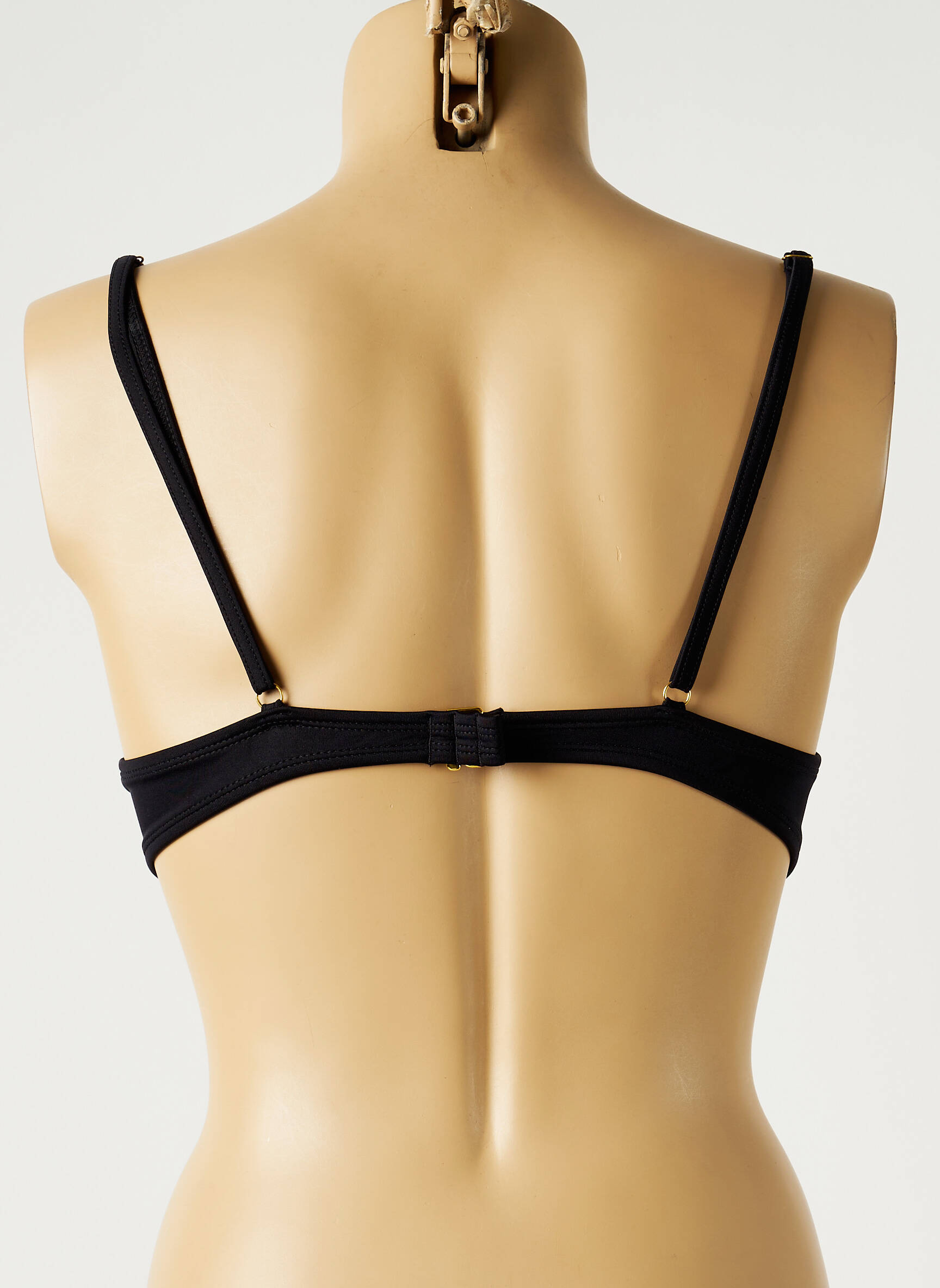 Maudymosi viršūnė tamprumas push-up liemenėlė su aukštu palaikymu juodas MON PETIT BIKINI moteris