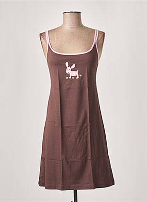 Naktinė suknelė/combinette jersey audinys rudas MISS ACHILE moteris