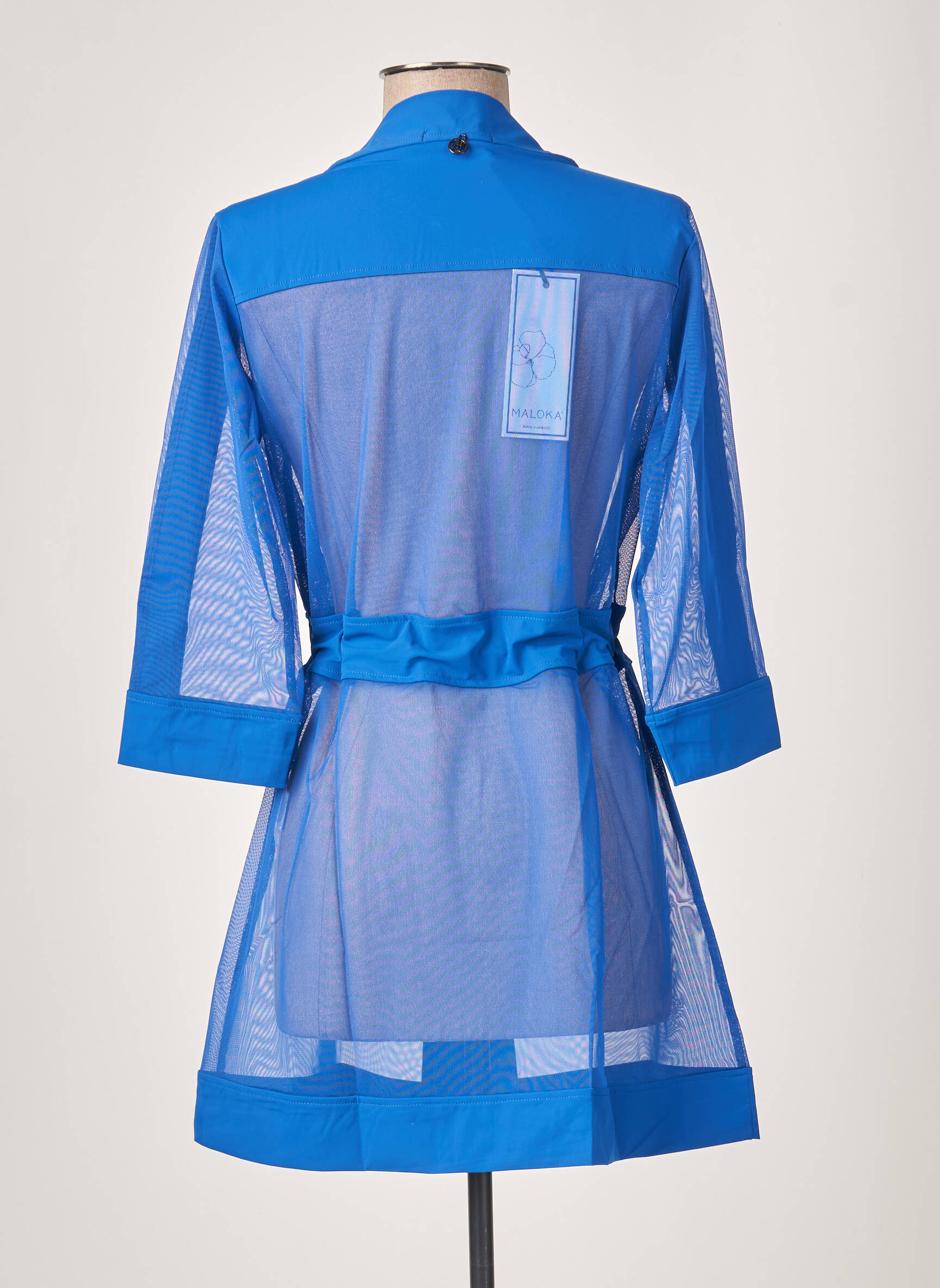 Kimono striukė col v mėlyna MALOKA moteris