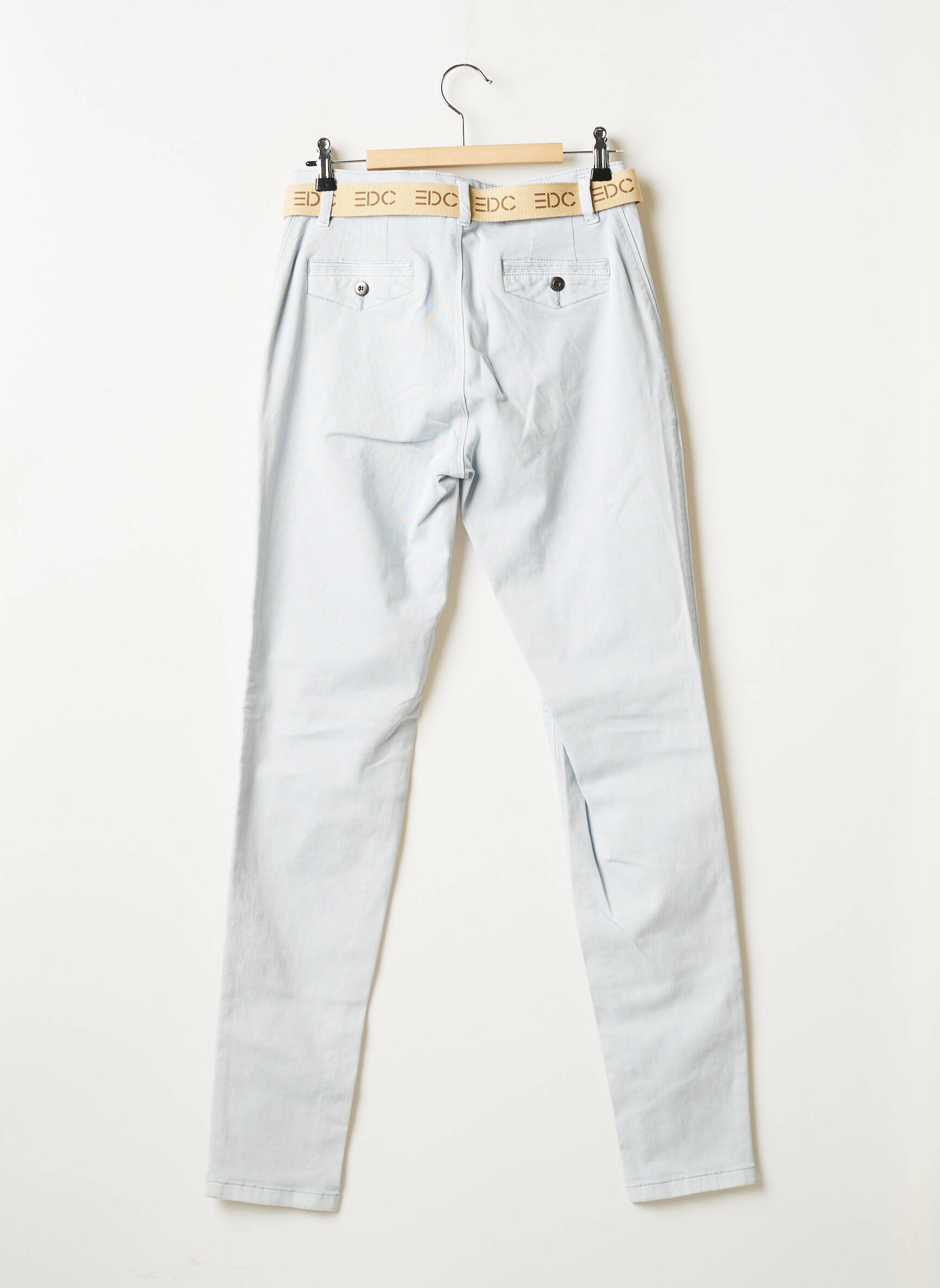 Chino kelnė uždarymas su užtrauktuku po mygtuku uždengimu normala dydis mėlyna EDC BY ESPRIT moteris