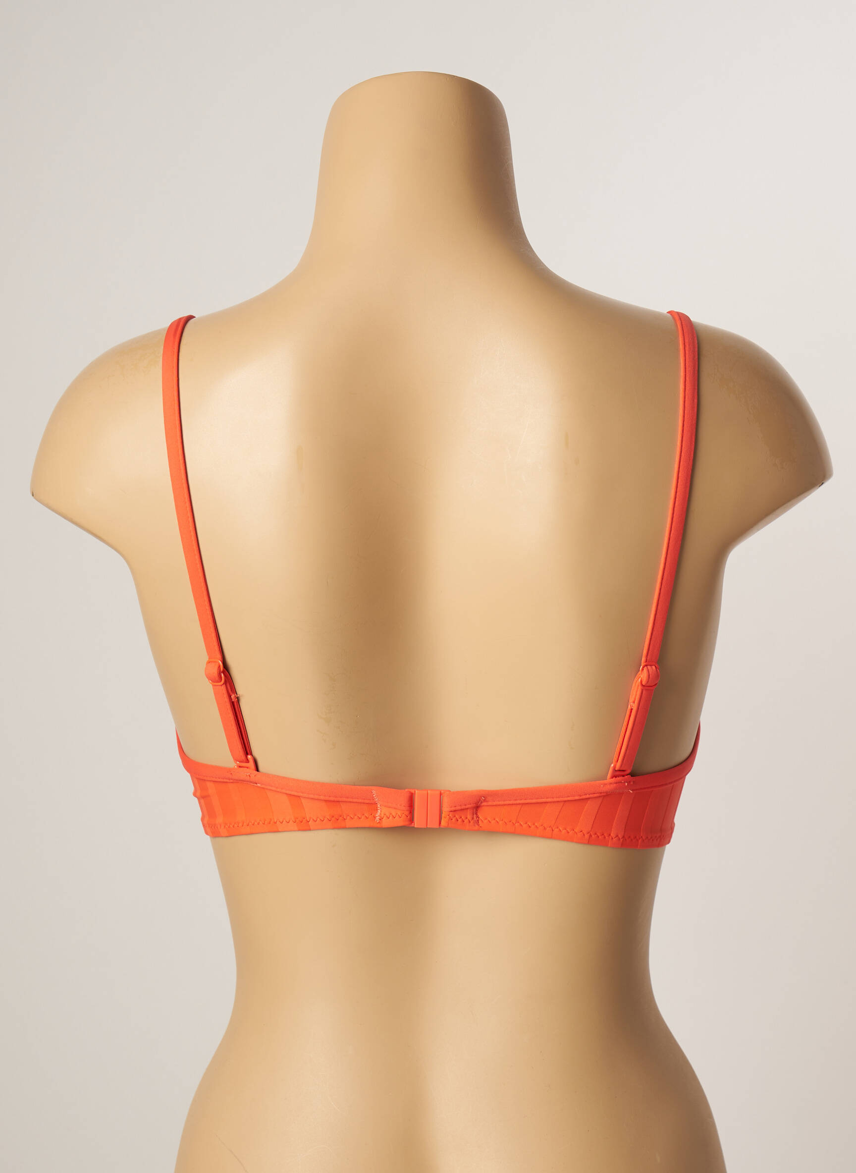 Maudymosi viršūnė tamprumas push-up liemenėlė su aukštu palaikymu oranžinė CHERRY BEACH moteris