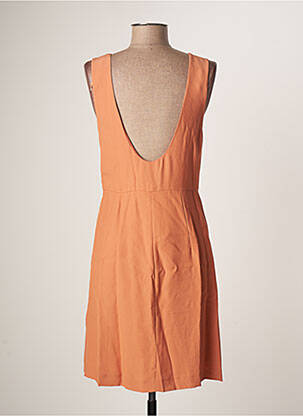 Pusilgių suknelė be rankų be rankų oranžinė EMPORIO ARMANI moteris