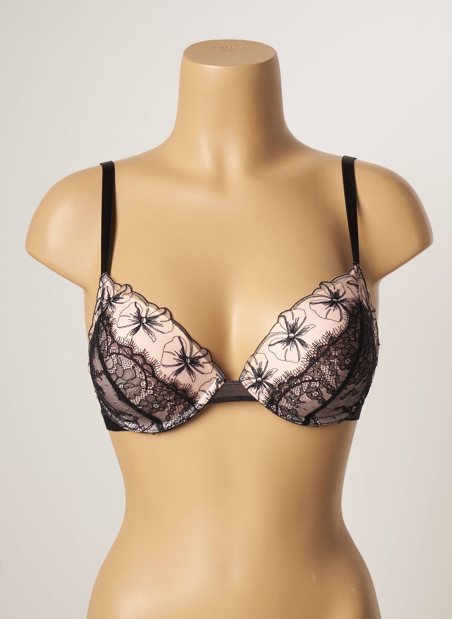 Liemenėlė push-up liemenėlė su aukštu palaikymu push-up liemenėlė su aukštu palaikymu rožinė PASSIONATA moteris