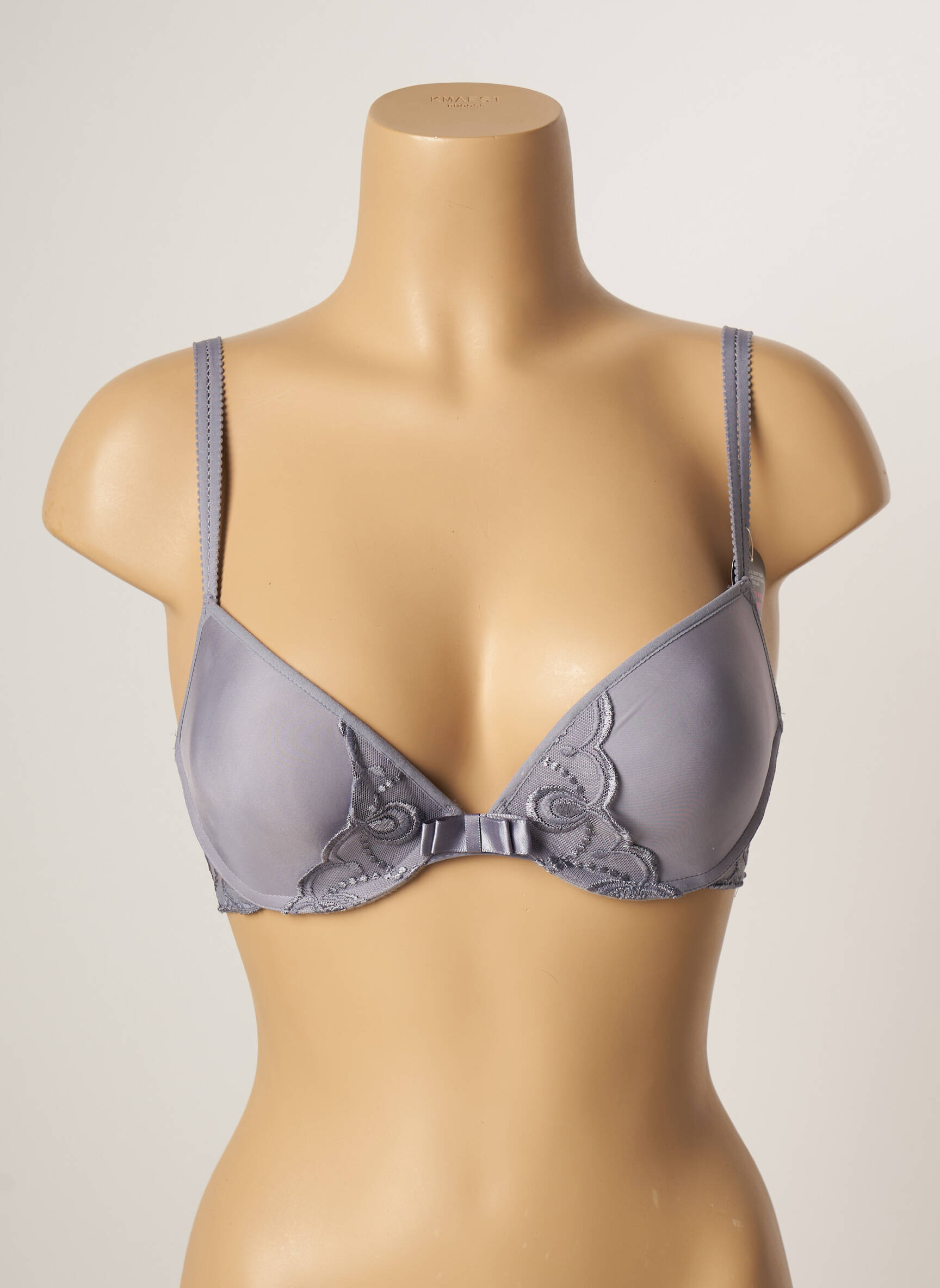 Liemenėlė push-up liemenėlė su aukštu palaikymu push-up liemenėlė su aukštu palaikymu pilka PASSIONATA moteris