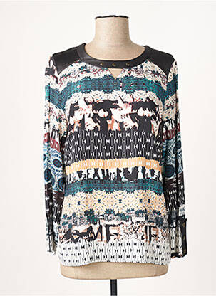 Viršūnė fantazijos raštas ilgos rankovės juodas GUY DUBOUIS moteris