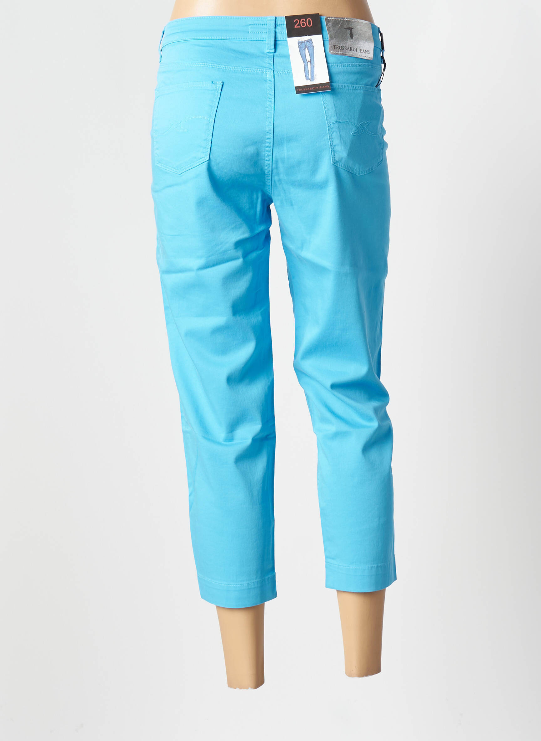 7/8 kelnės tamprumas maža dydžio mėlyna TRUSSARDI JEANS moteris