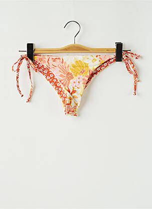 Maudymosi kelnaitės gėlių raštas bikini oranžinė SANS MARQUE moteris
